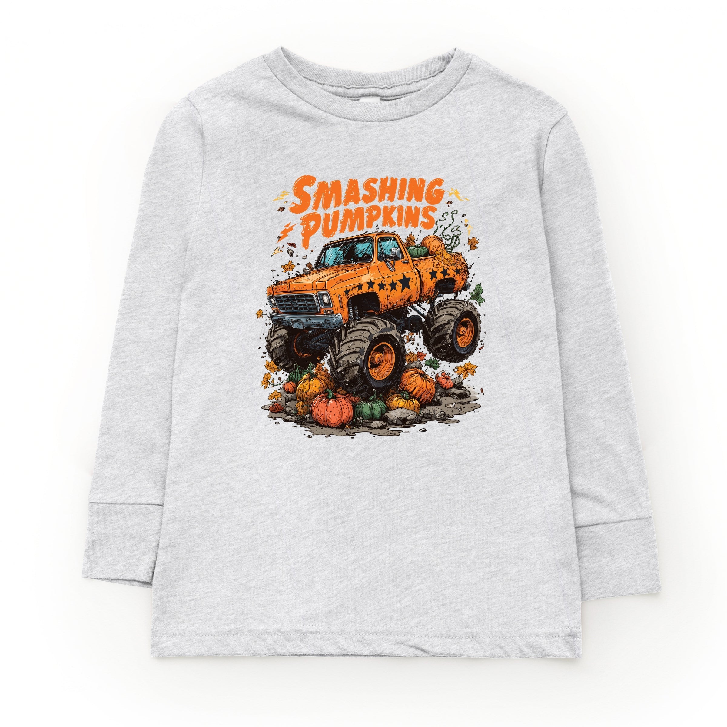 Smashing Pumpkins Monster Truck Grunge - Kids Youth Long Sleeve Tee and Kids Toddler Long Sleeve Tee