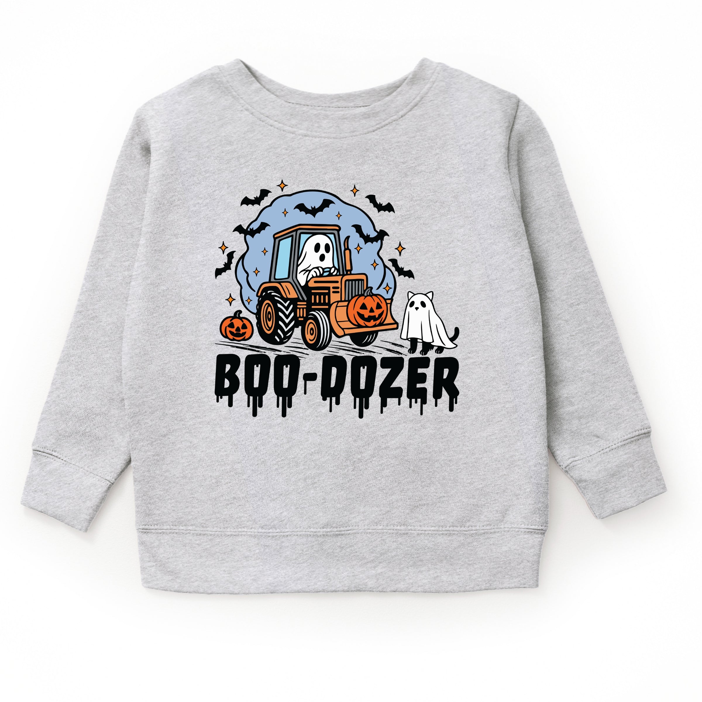 Boo-Dozer Ghost - Toddler Graphic Sweatshirt and Youth Graphic Sweatshirt