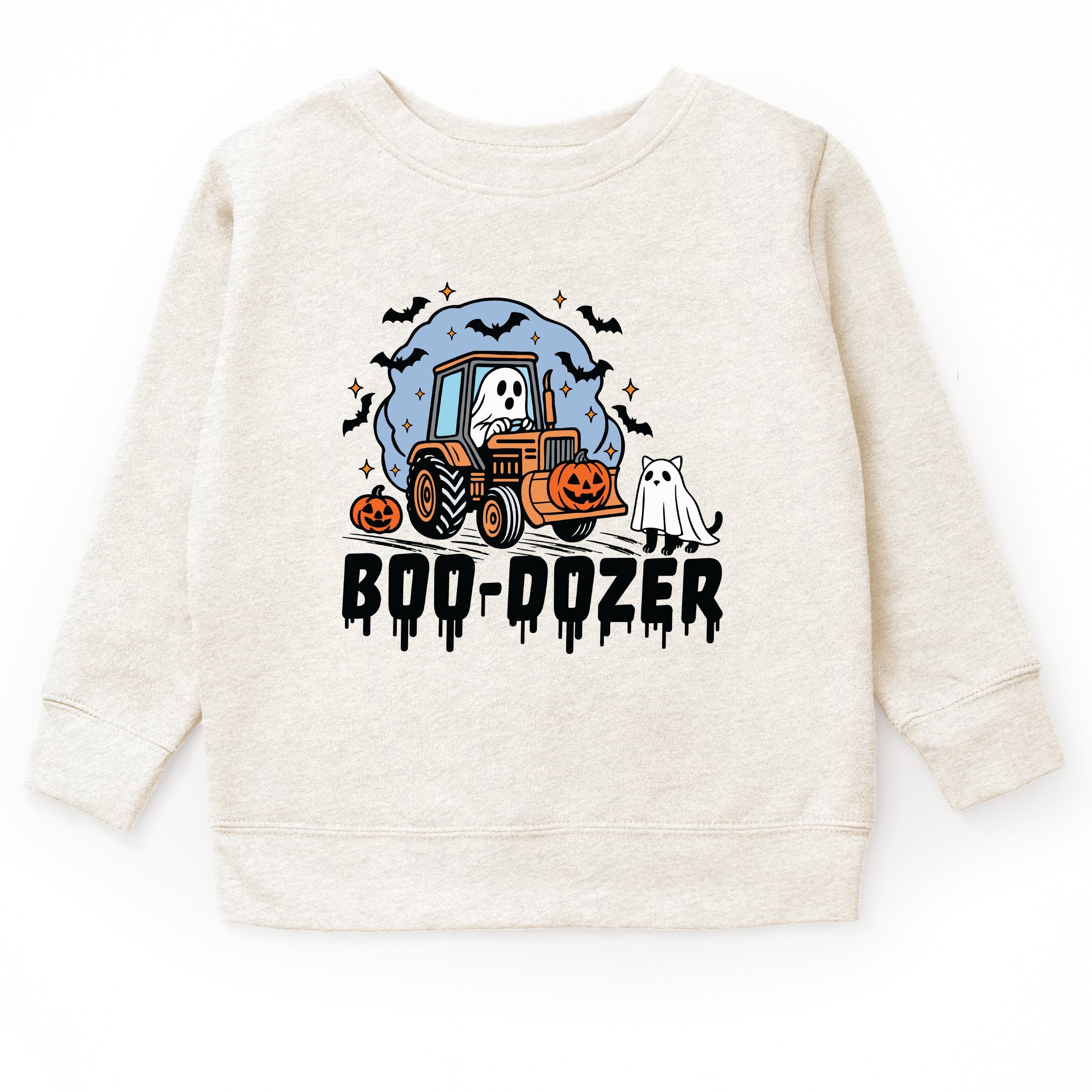 Boo-Dozer Ghost - Toddler Graphic Sweatshirt and Youth Graphic Sweatshirt