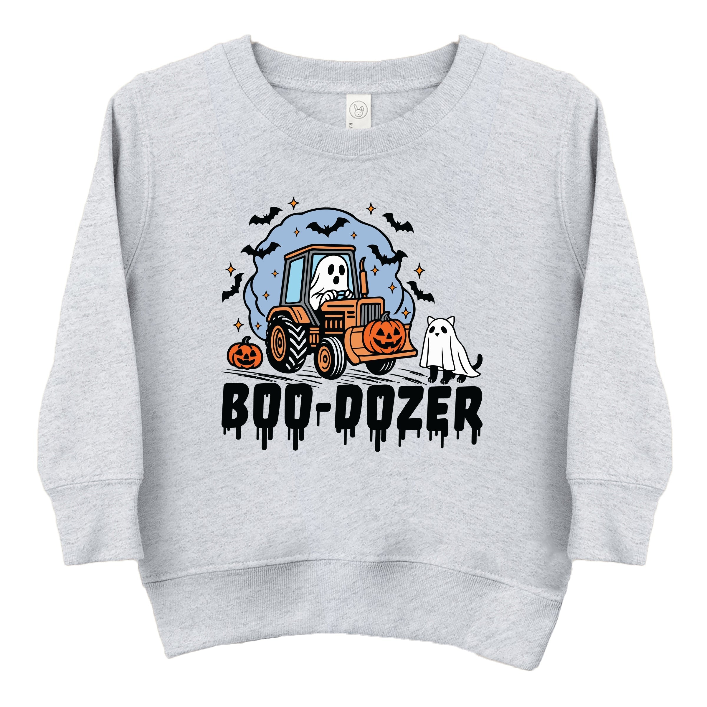 Boo-Dozer Ghost - Toddler Graphic Sweatshirt and Youth Graphic Sweatshirt