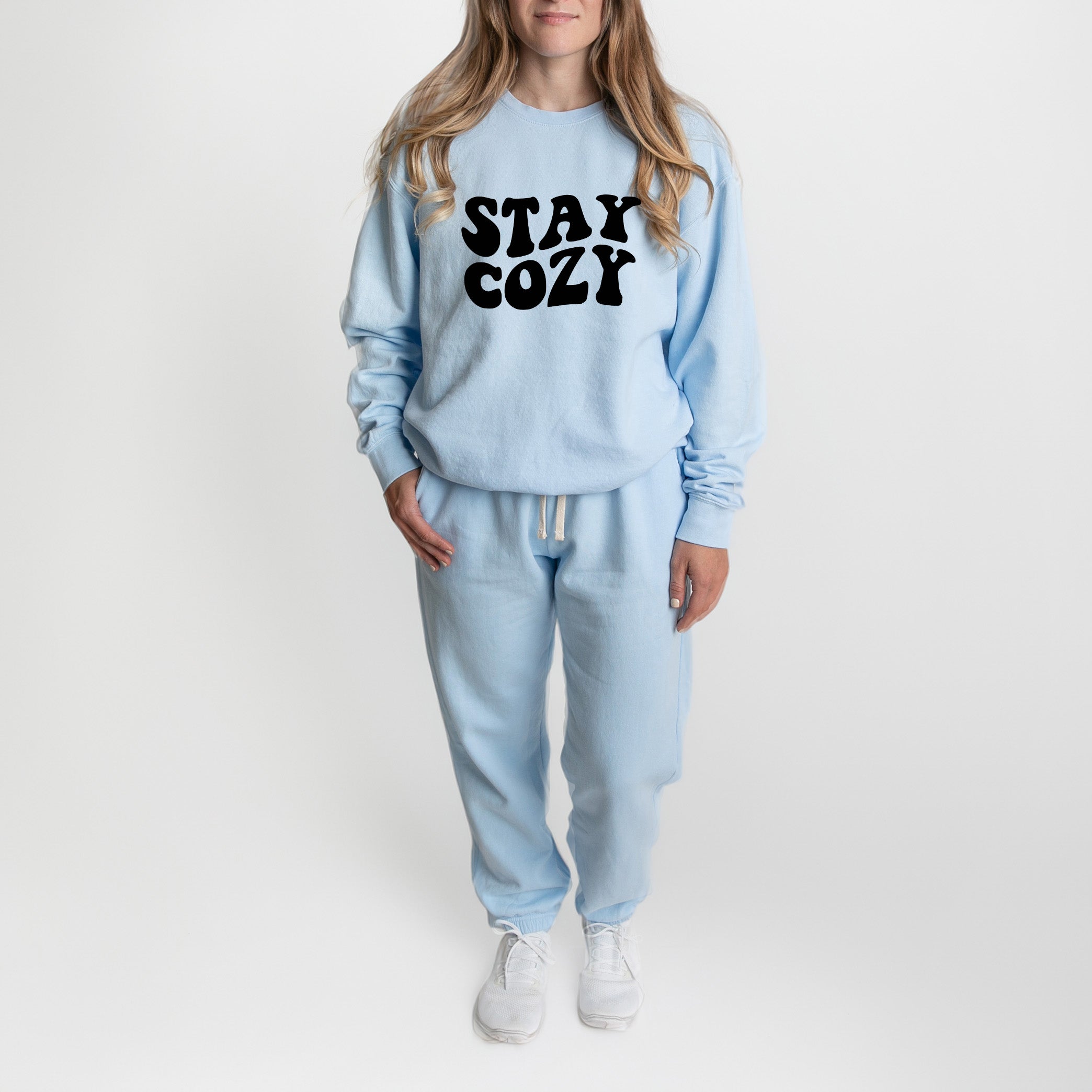 Stay Cozy | Lightweight Garment Dyed Sweatshirt Set