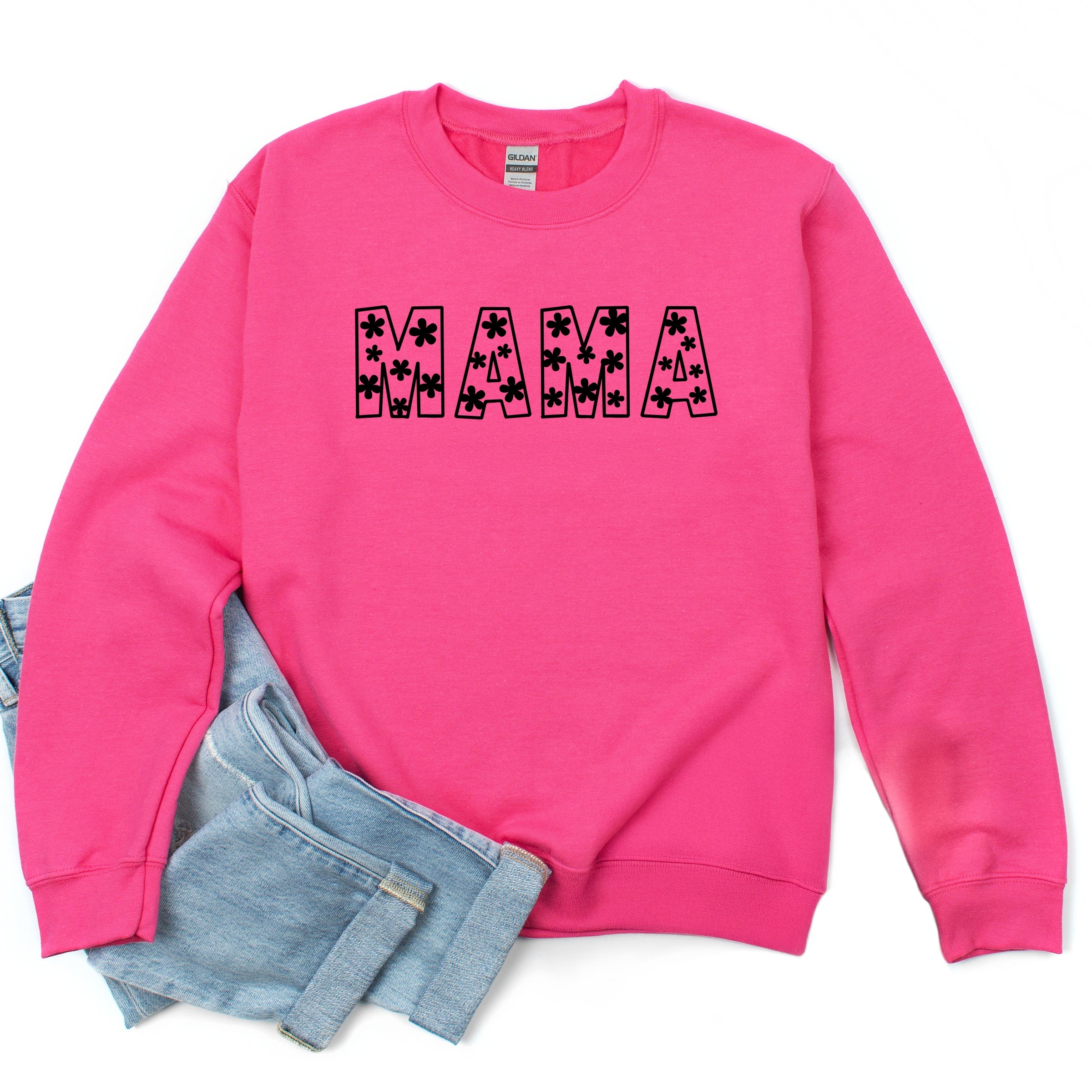 Flower Mama Bold - Women's Graphic Sweatshirt