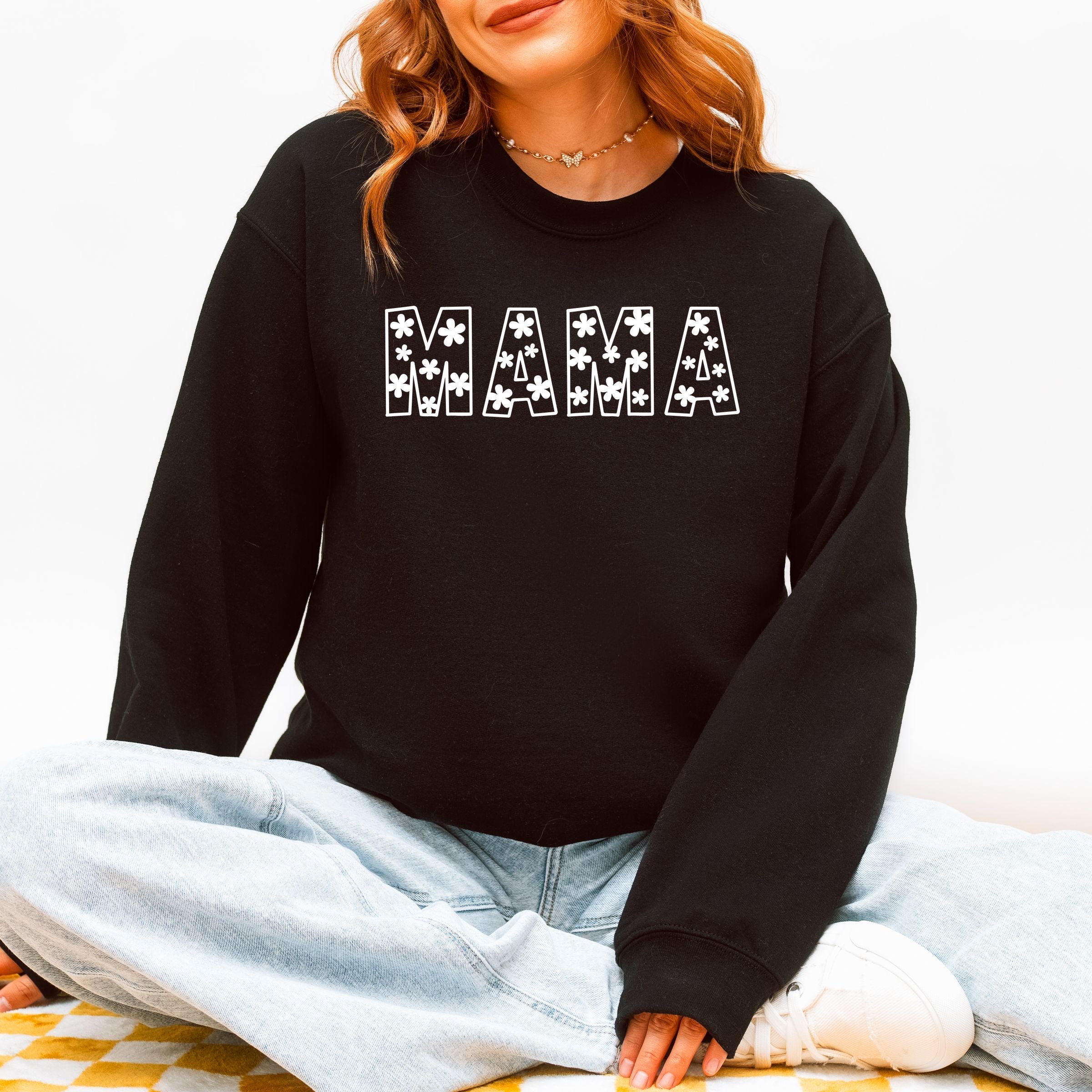 Flower Mama Bold - Women's Graphic Sweatshirt