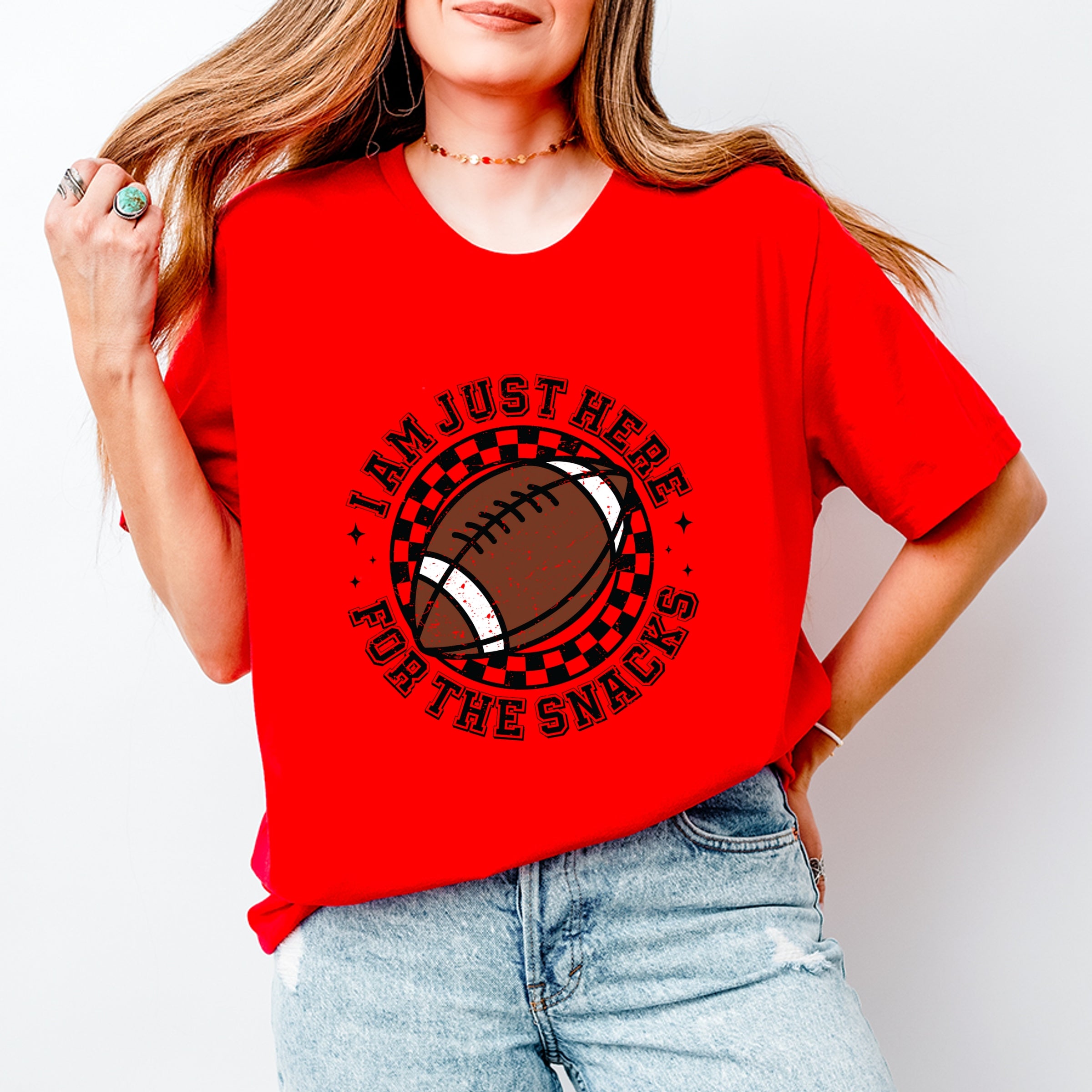 I Am Just Here For The Snacks - Women's Short Sleeve Graphic T-Shirt