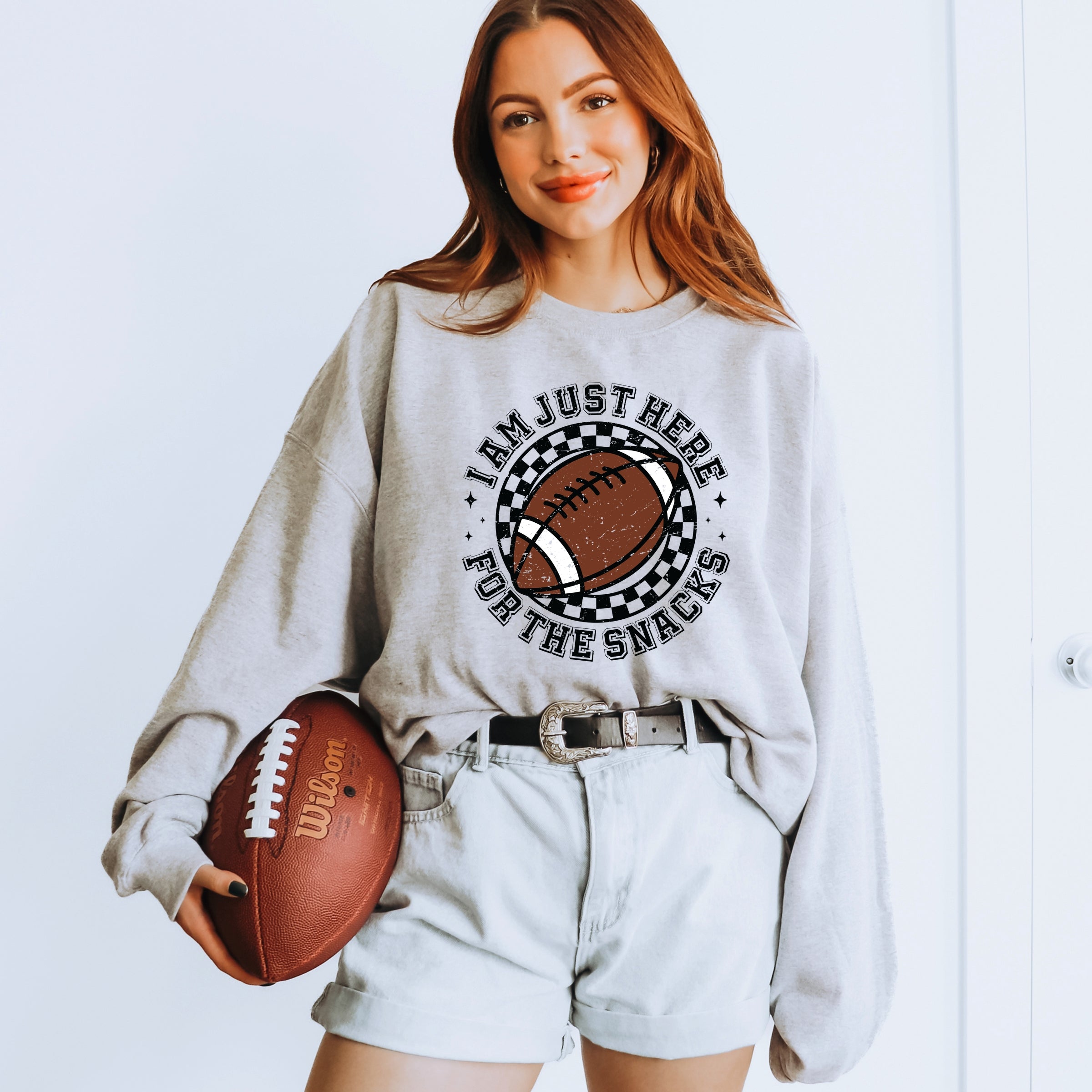 I Am Just Here For The Snacks -  Women's Graphic Sweatshirt