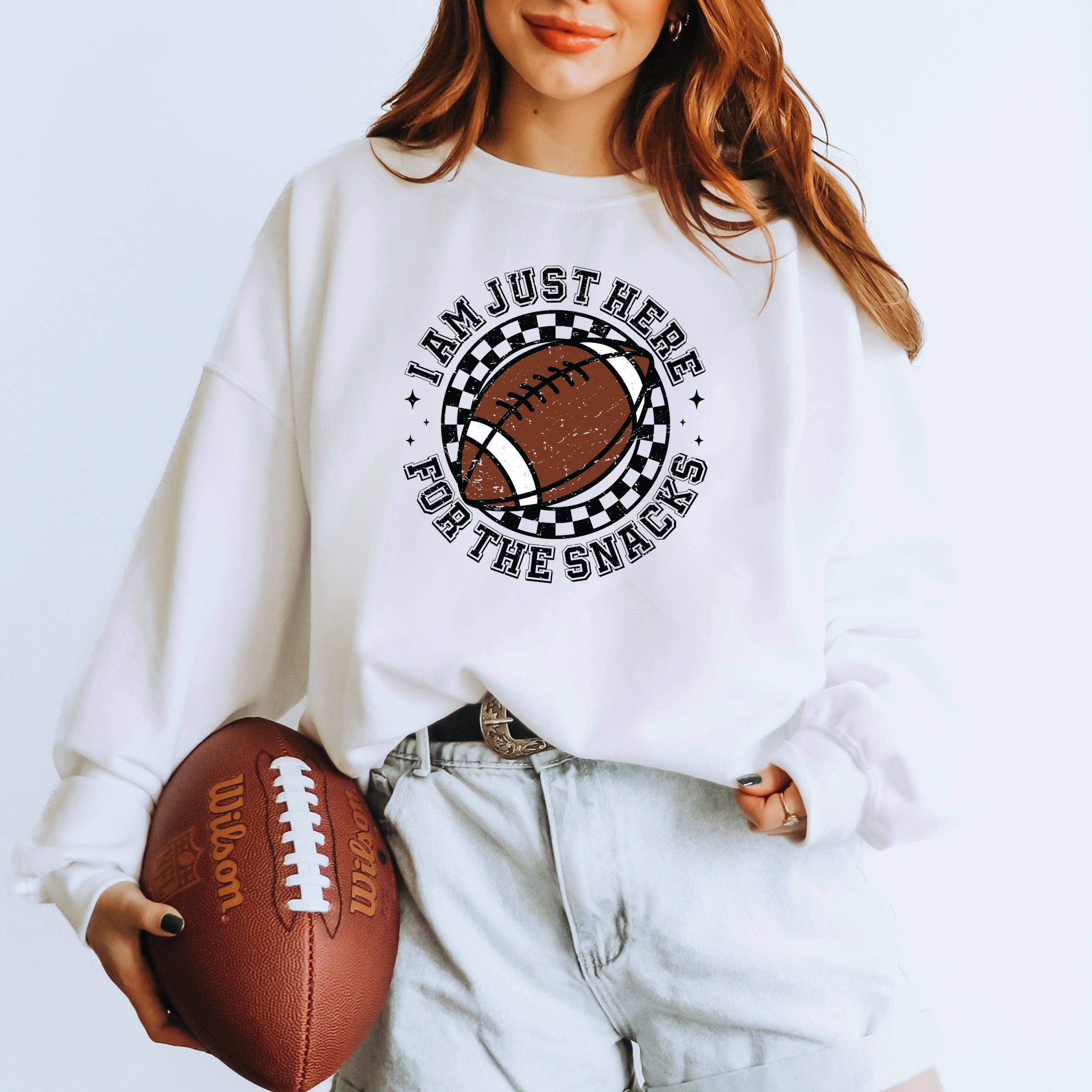 I Am Just Here For The Snacks -  Women's Graphic Sweatshirt