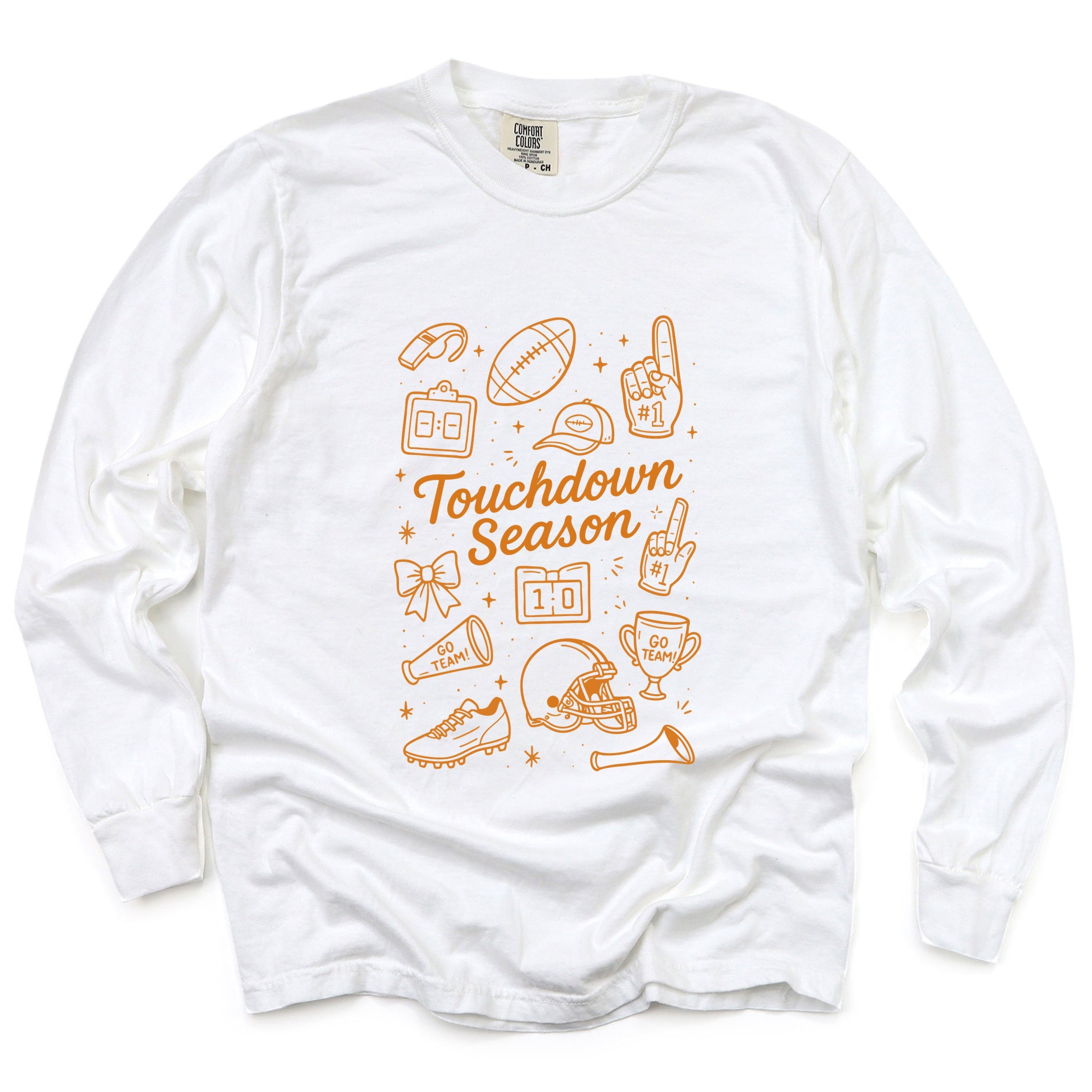 Touchdown Season Go Team - Garment Dyed Long Sleeve