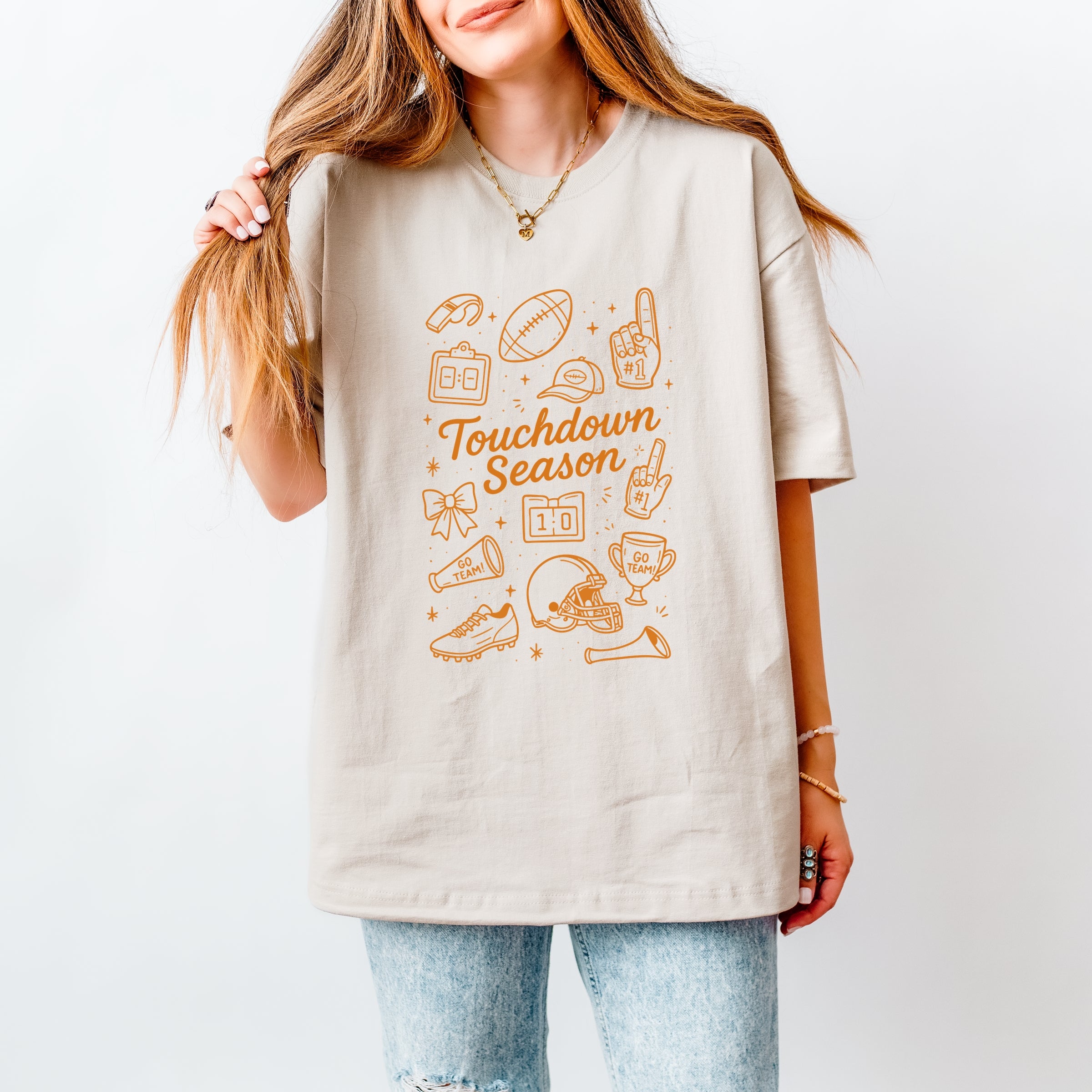 Touchdown Season Go Team - Heavyweight Tee
