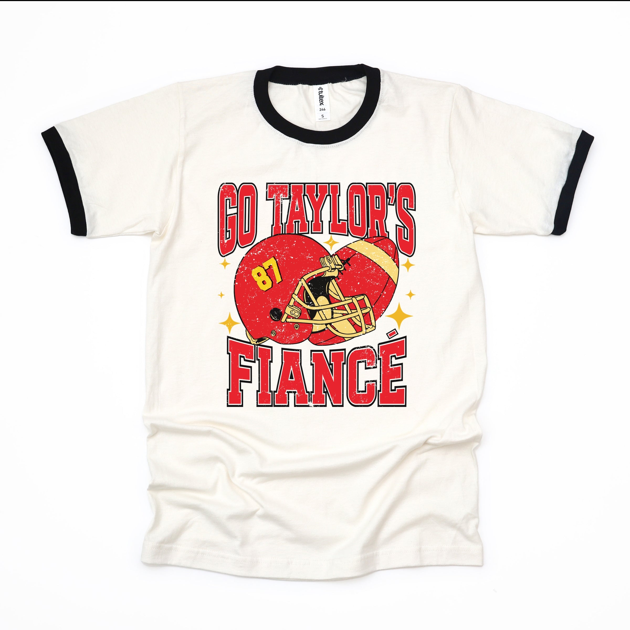 Go Taylor's Fiance Sparkle - Womens Ringer Tee