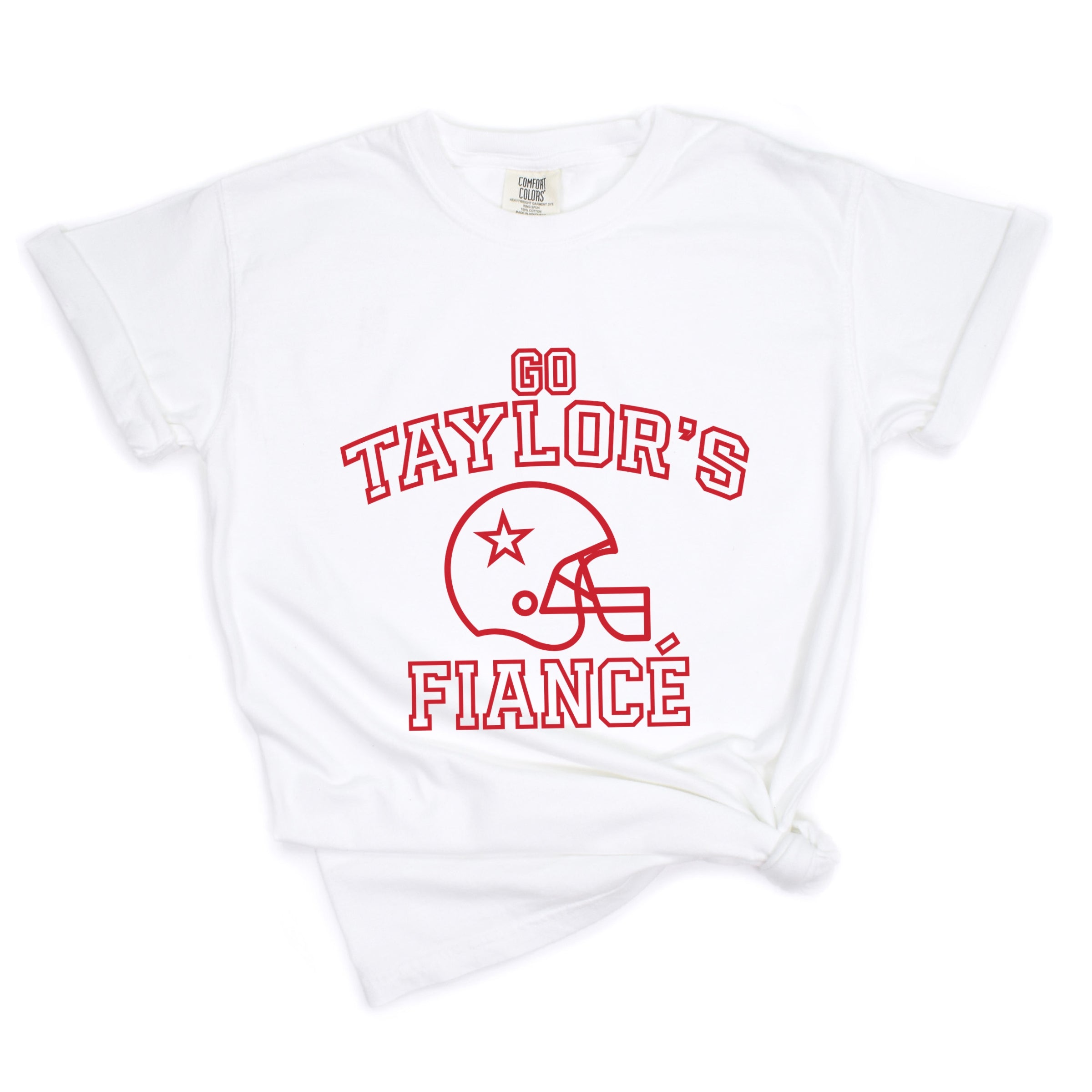 Go Taylor's Fiance Varsity - Womens Garment Dyed Tee