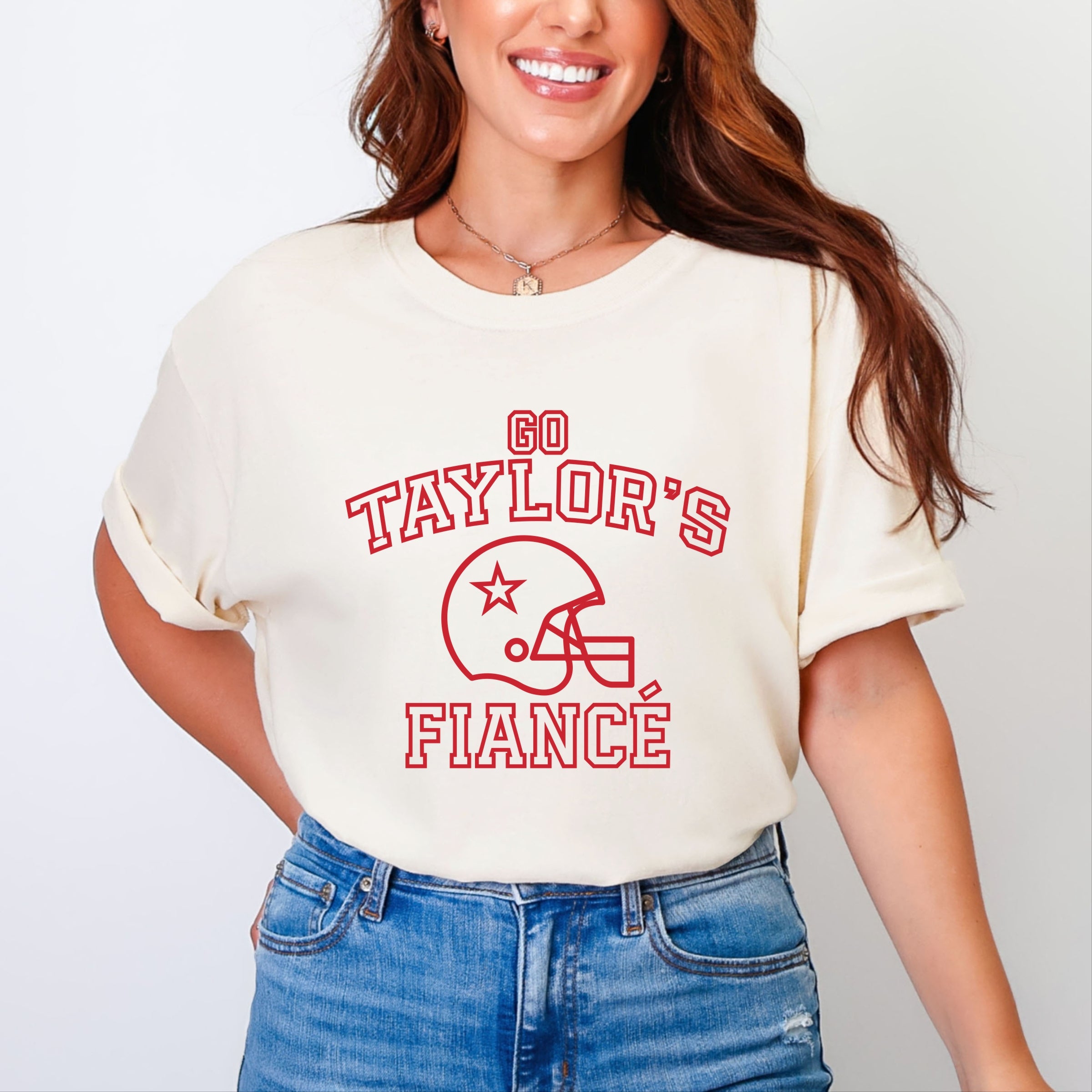 Go Taylor's Fiance Varsity - Womens Garment Dyed Tee