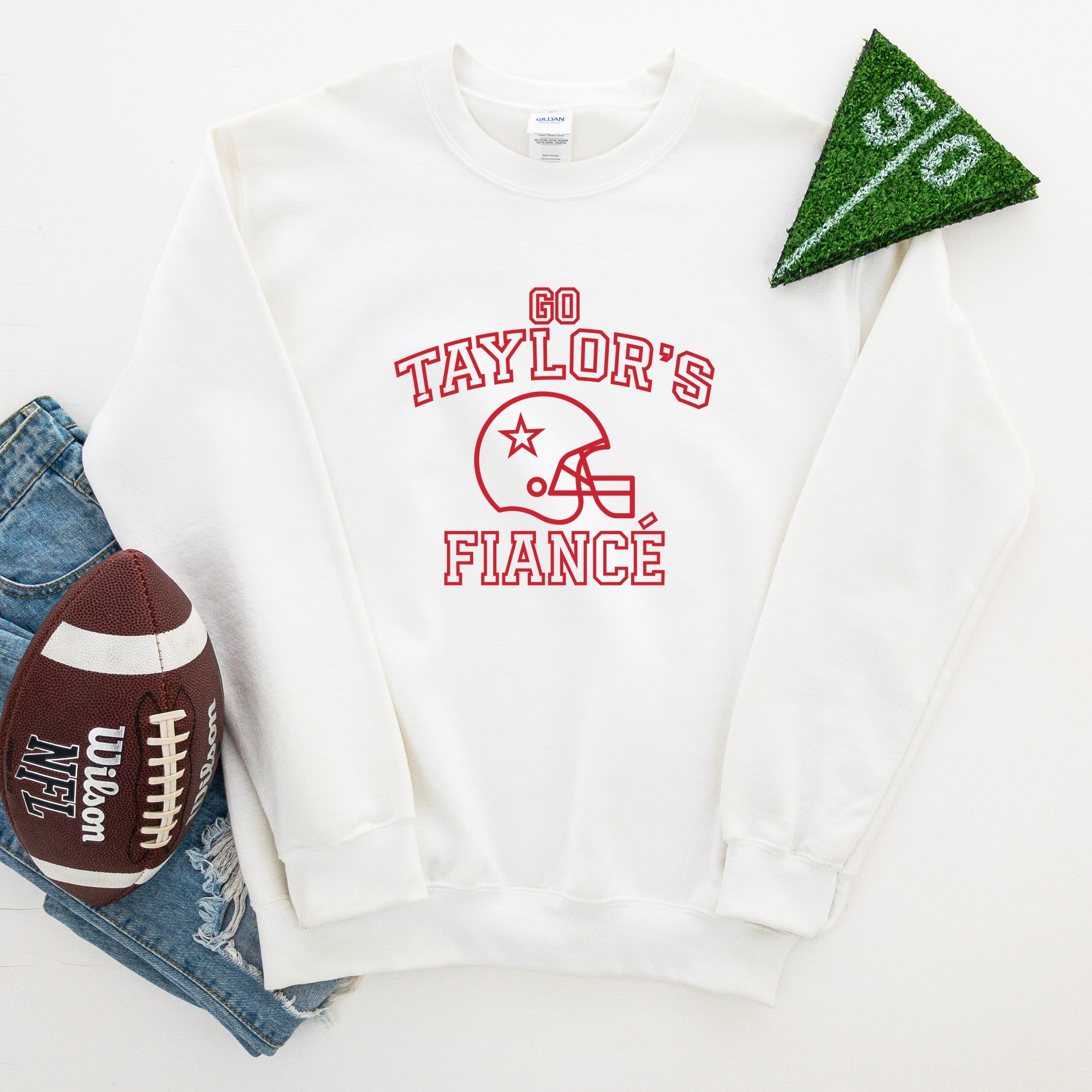 Go Taylor's Fiance Varsity -  Womens Sweatshirt