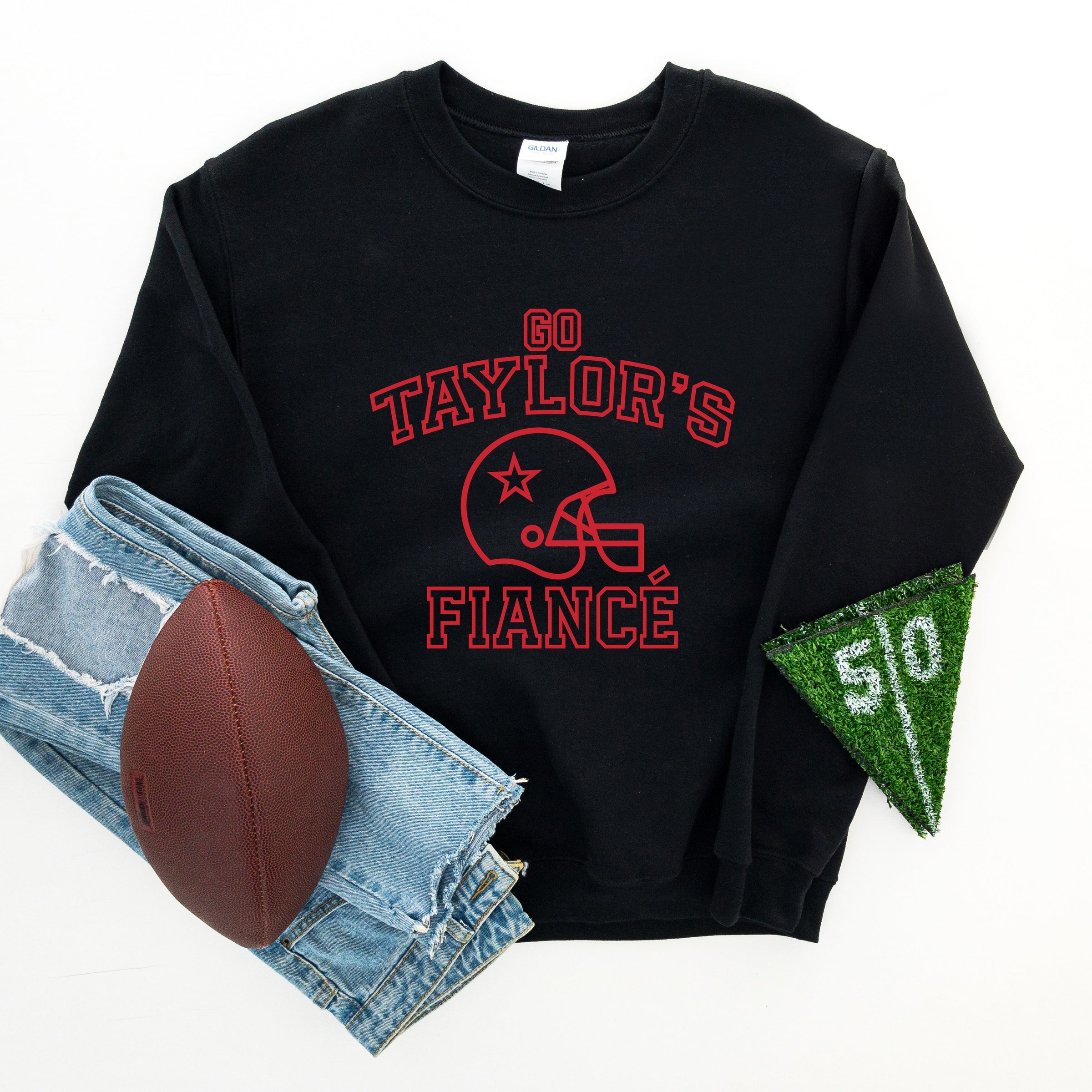 Go Taylor's Fiance Varsity -  Womens Sweatshirt