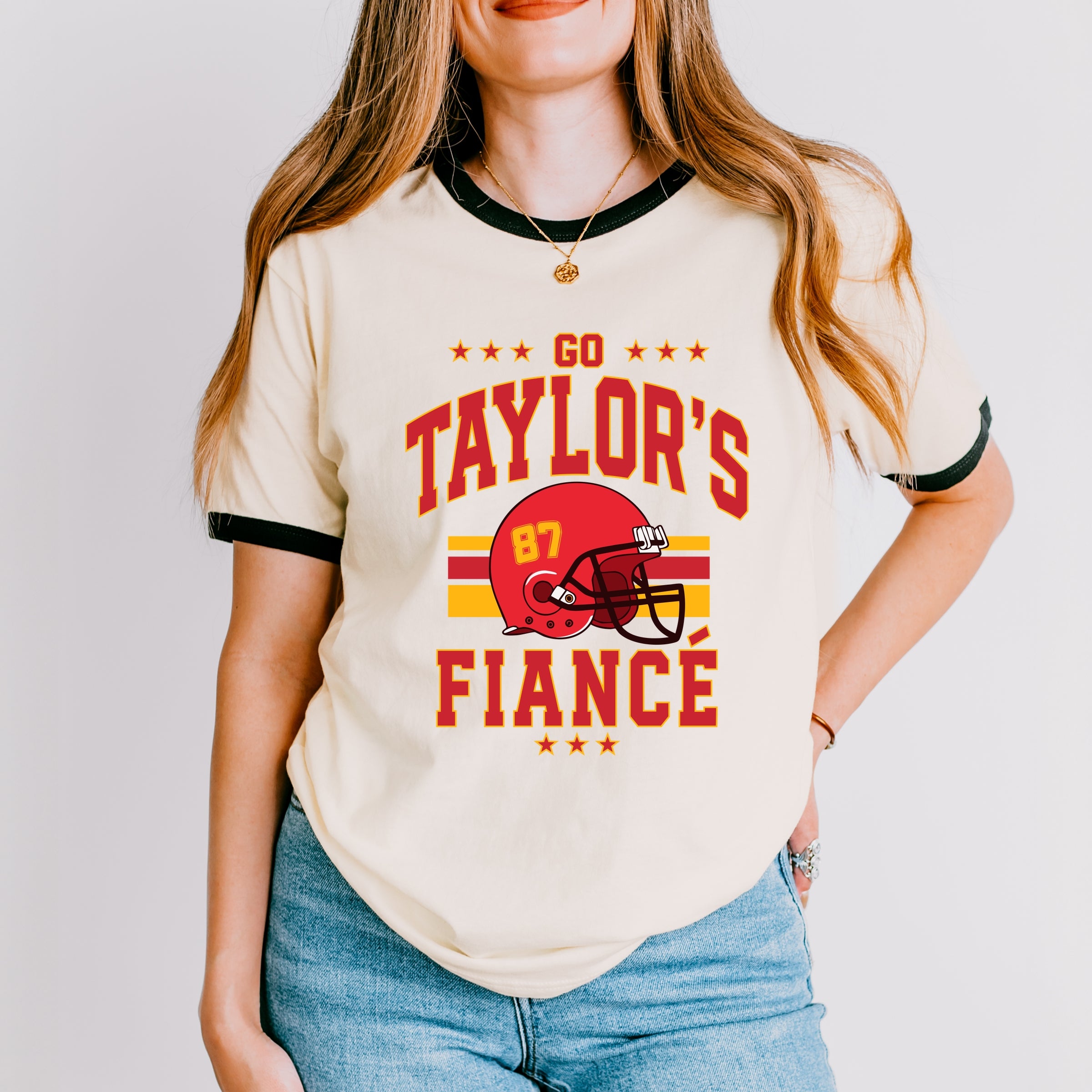 Go Taylor's Fiance Helmet - Womens Ringer Tee
