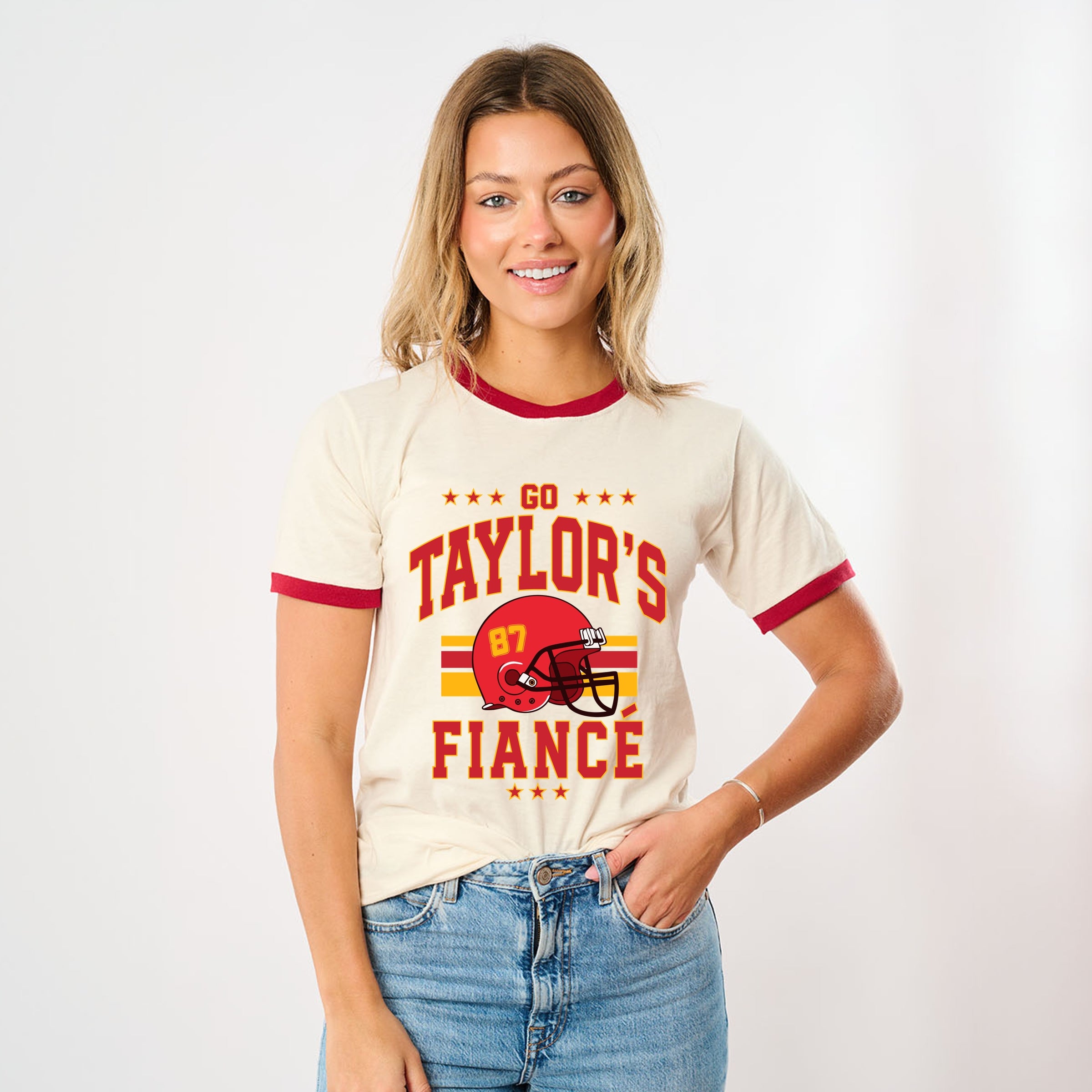 Go Taylor's Fiance Helmet - Womens Ringer Tee