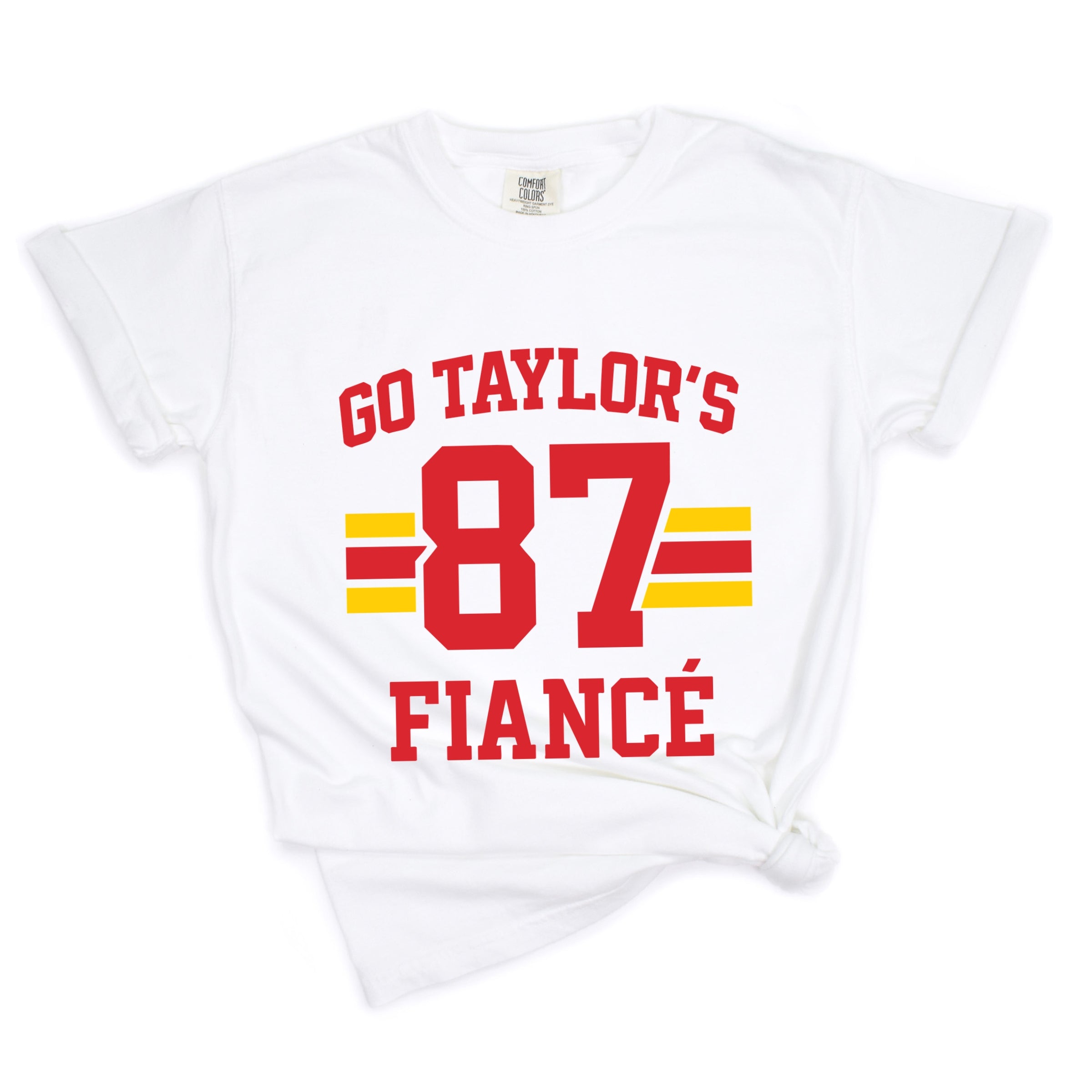 Go Taylor's Fiance 87 - Womens Garment Dyed Tee