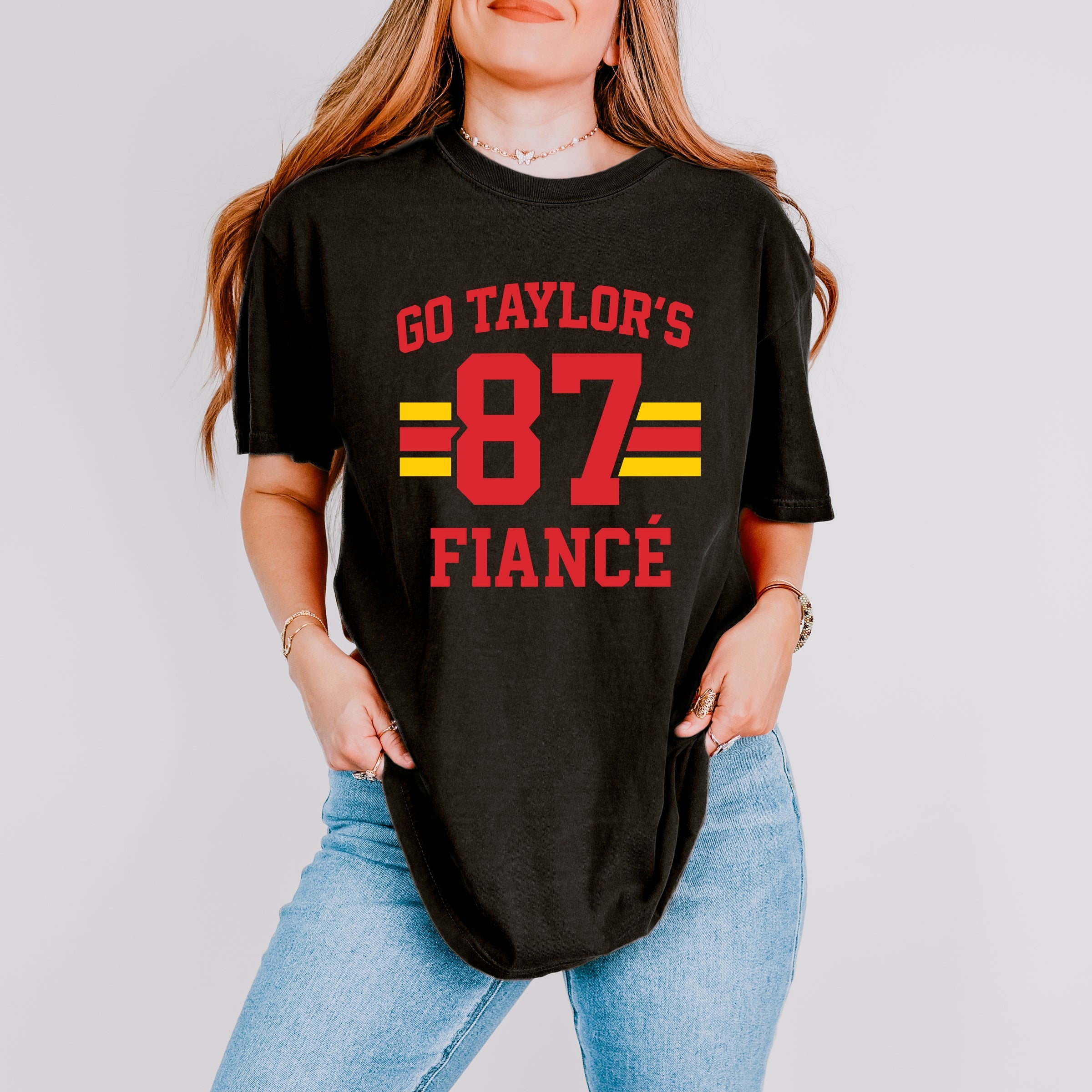 Go Taylor's Fiance 87 - Womens Garment Dyed Tee