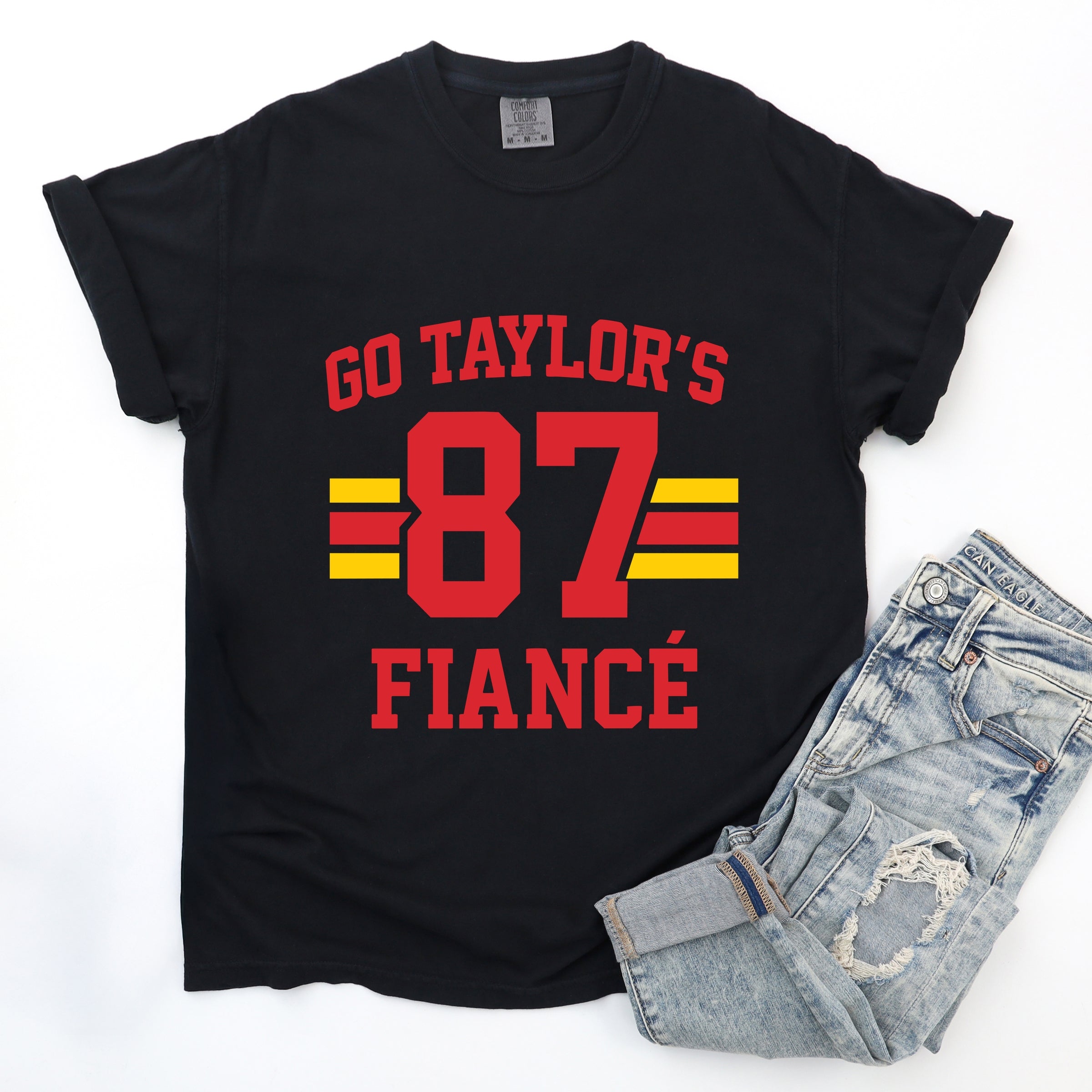 Go Taylor's Fiance 87 - Womens Garment Dyed Tee