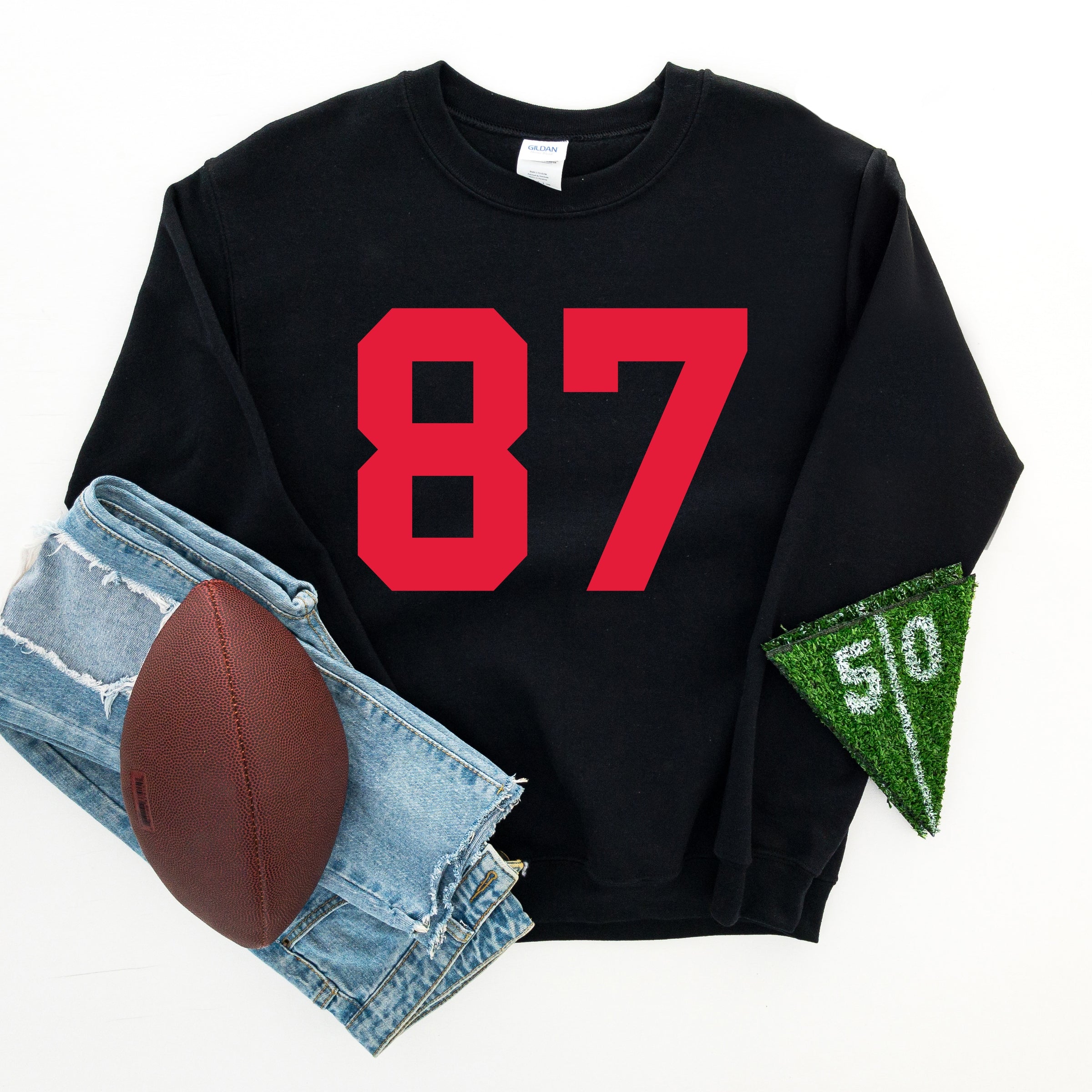 Football Jersey 87 -  Womens Sweatshirt