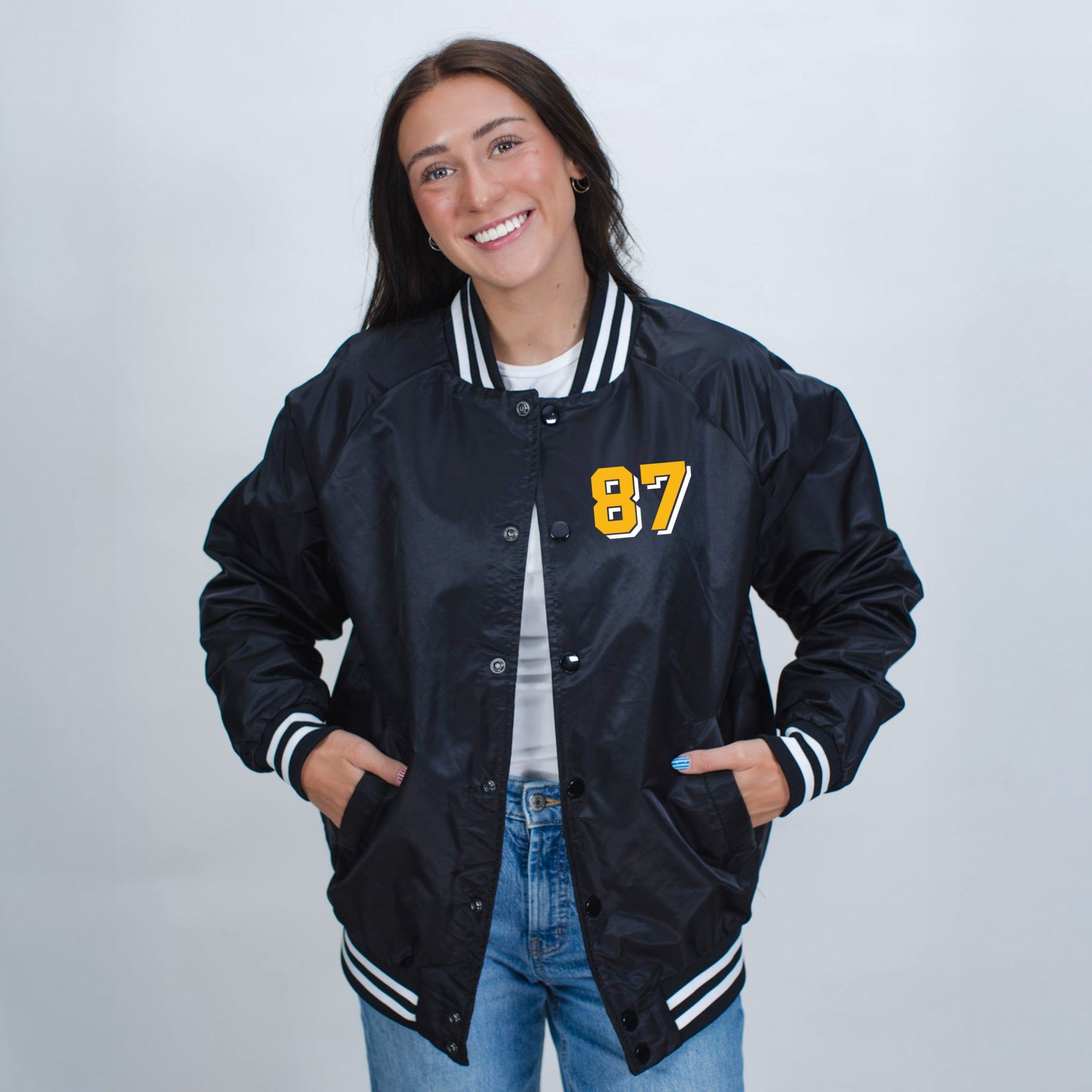 Go Taylor's Fiancé Yellow - Womens Bomber Jacket – Simply