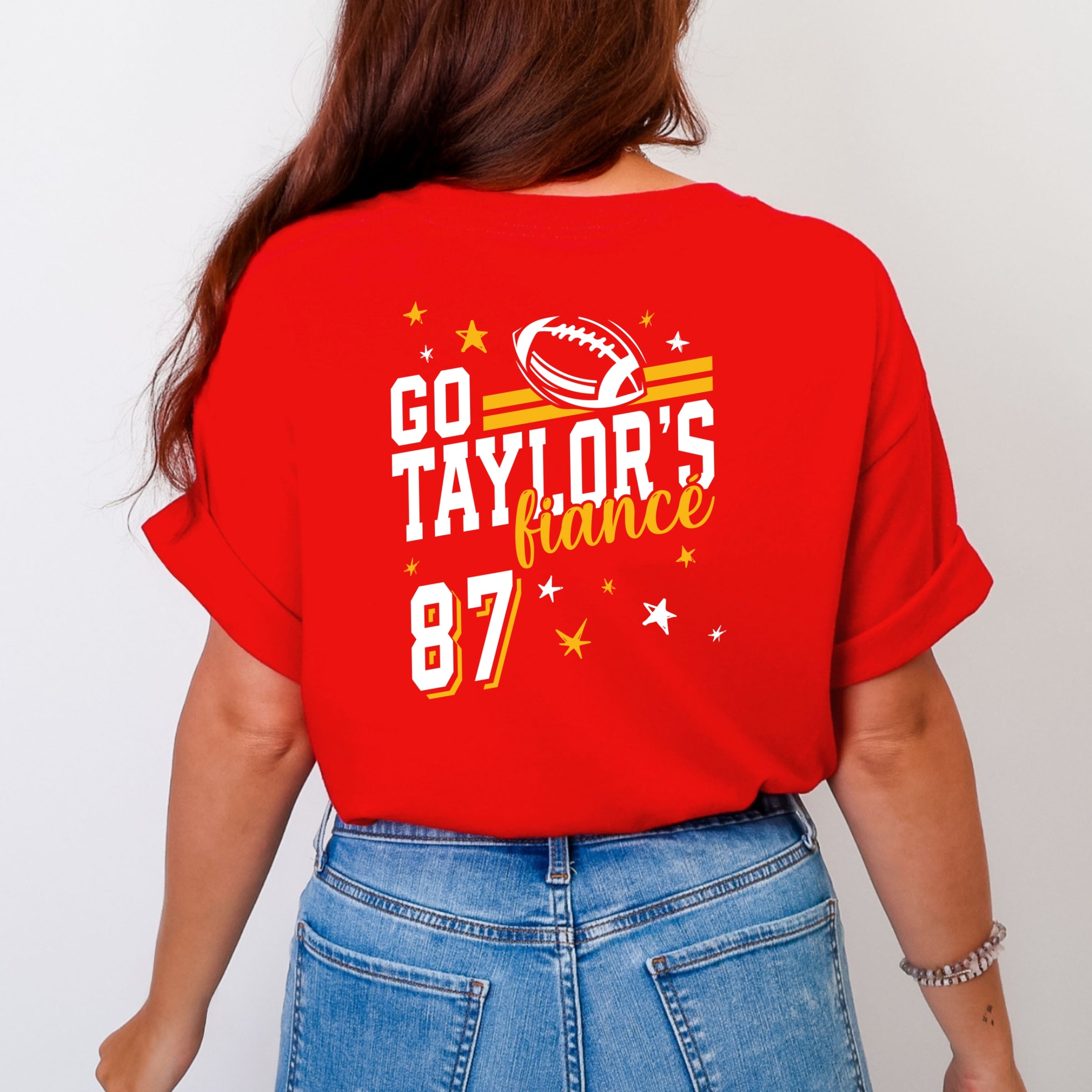 Go Taylor's Fiancé Yellow  - Womens Garment Dyed Tee