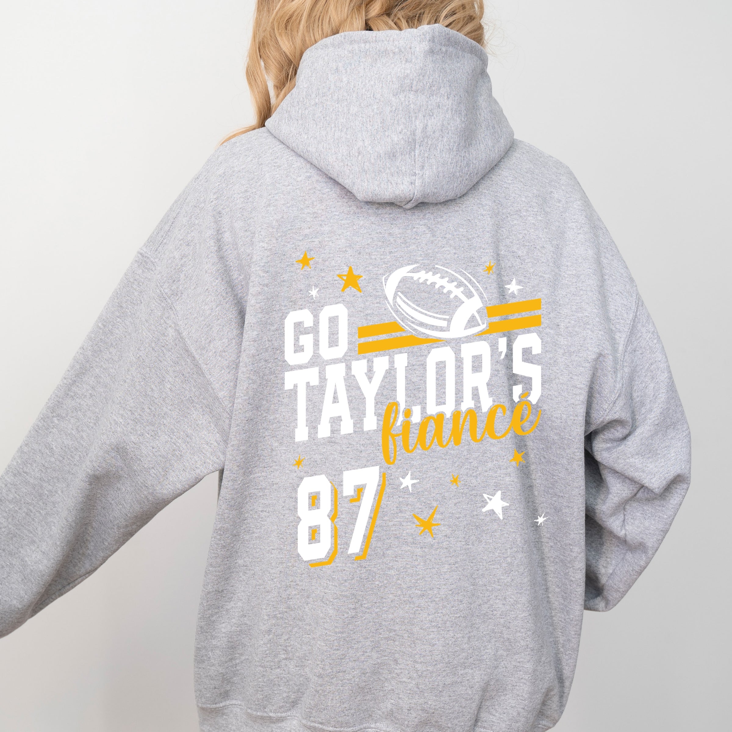 Go Taylor's Fiancé Yellow  - Womens Hoodie