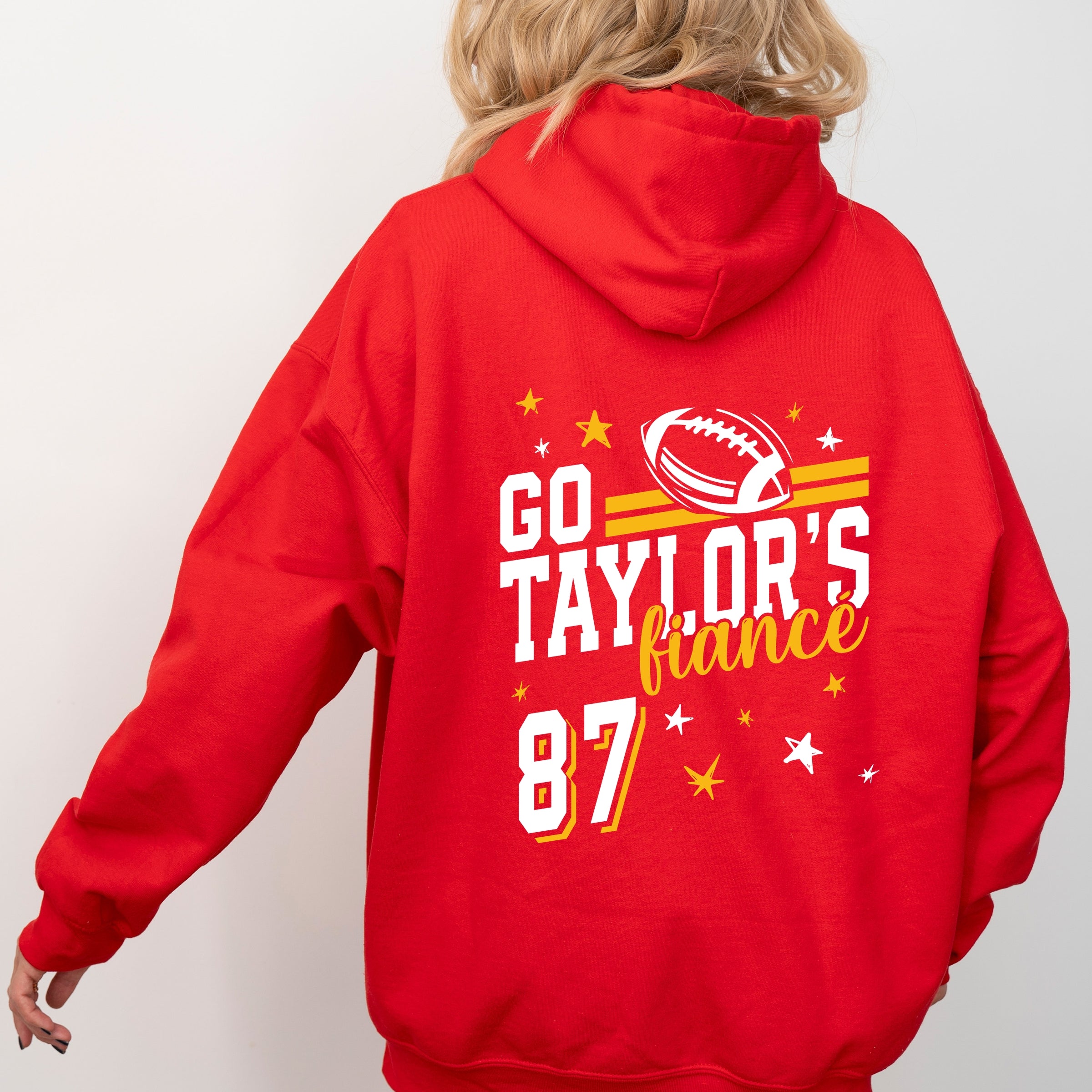 Go Taylor's Fiancé Yellow  - Womens Hoodie