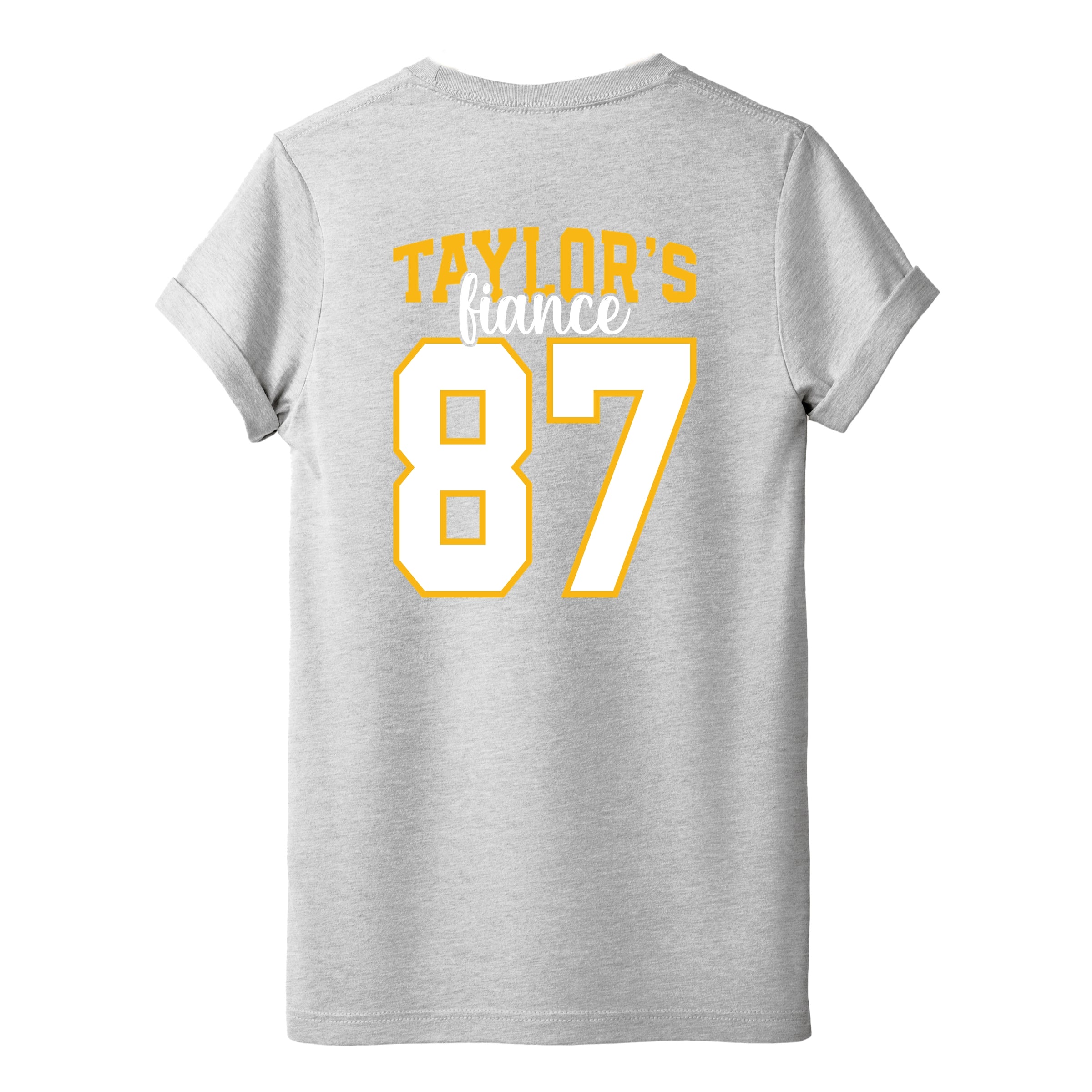 Taylor's Fiancé Number 87 Front And Back - Womens Short Sleeve Tee