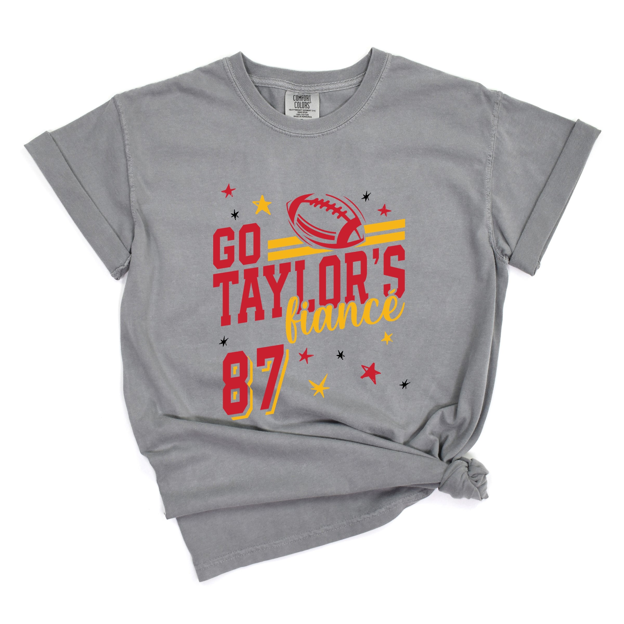 Go Taylor's Fiancé Red - Womens Garment Dyed Tee