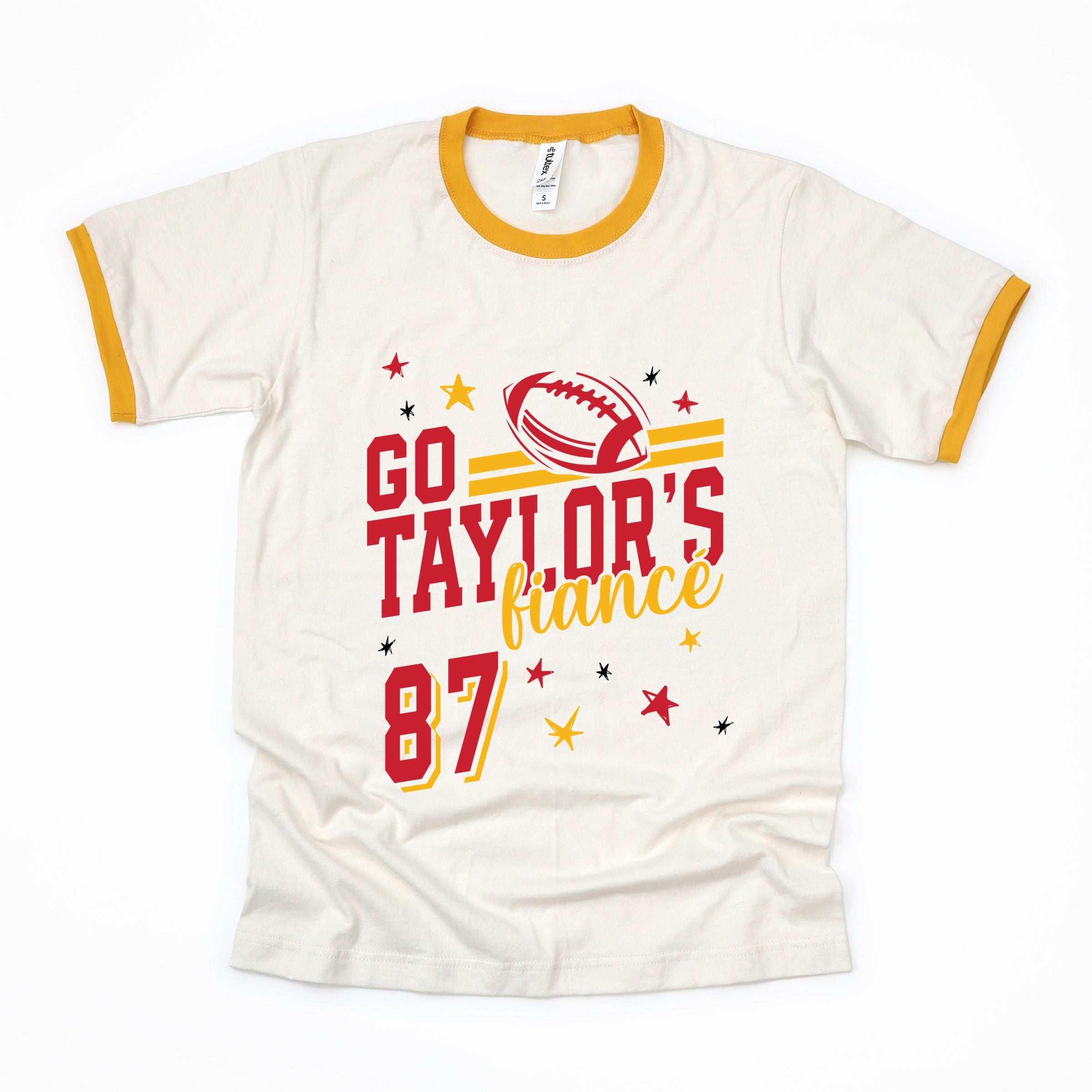 Go Taylor's Fiancé Red - Womens Ringer Tee
