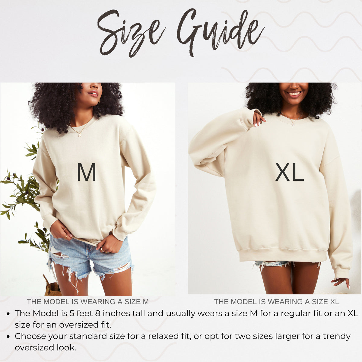  Women's Graphic Sweatshirt - size guide