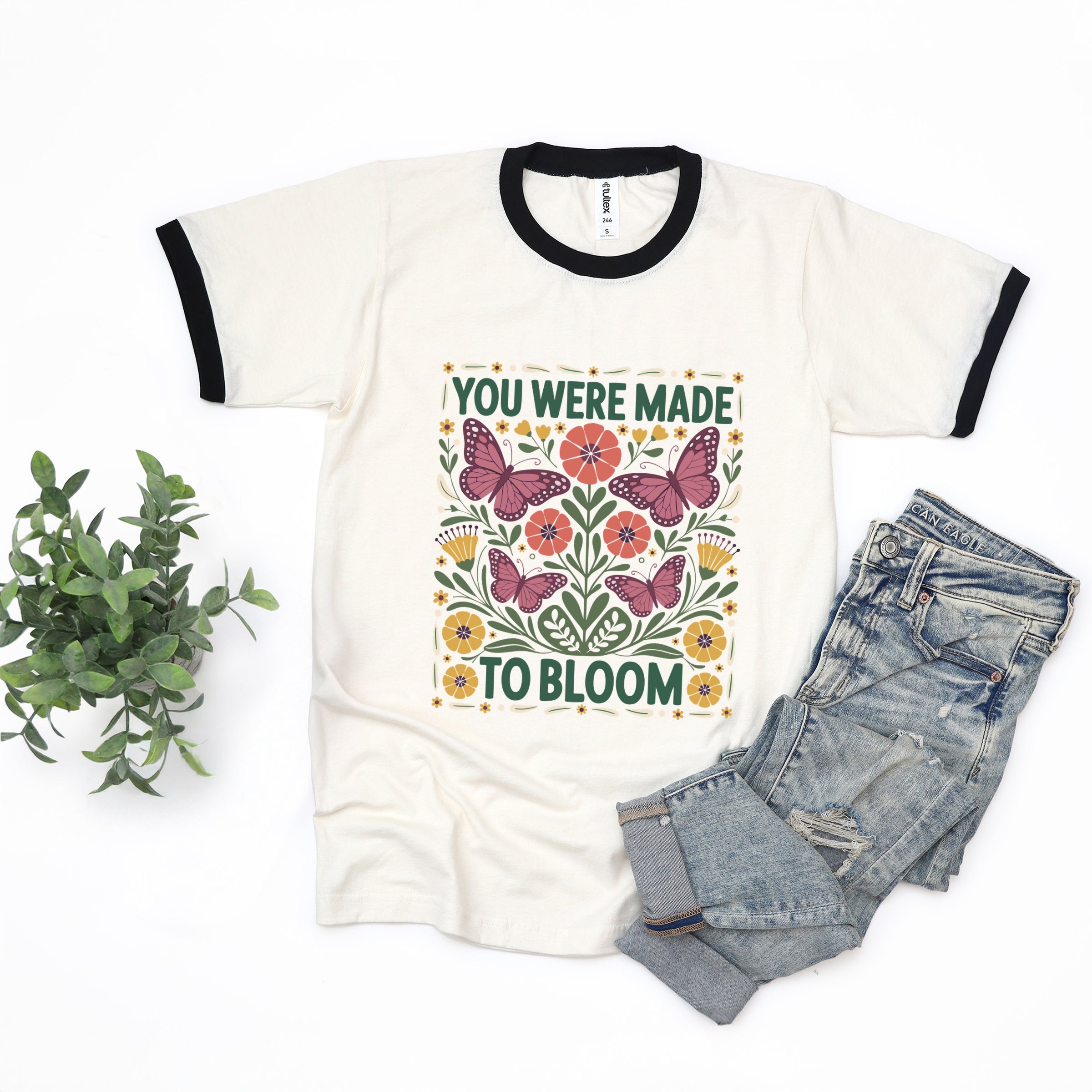 You Were Made To Bloom - Ringer Tee