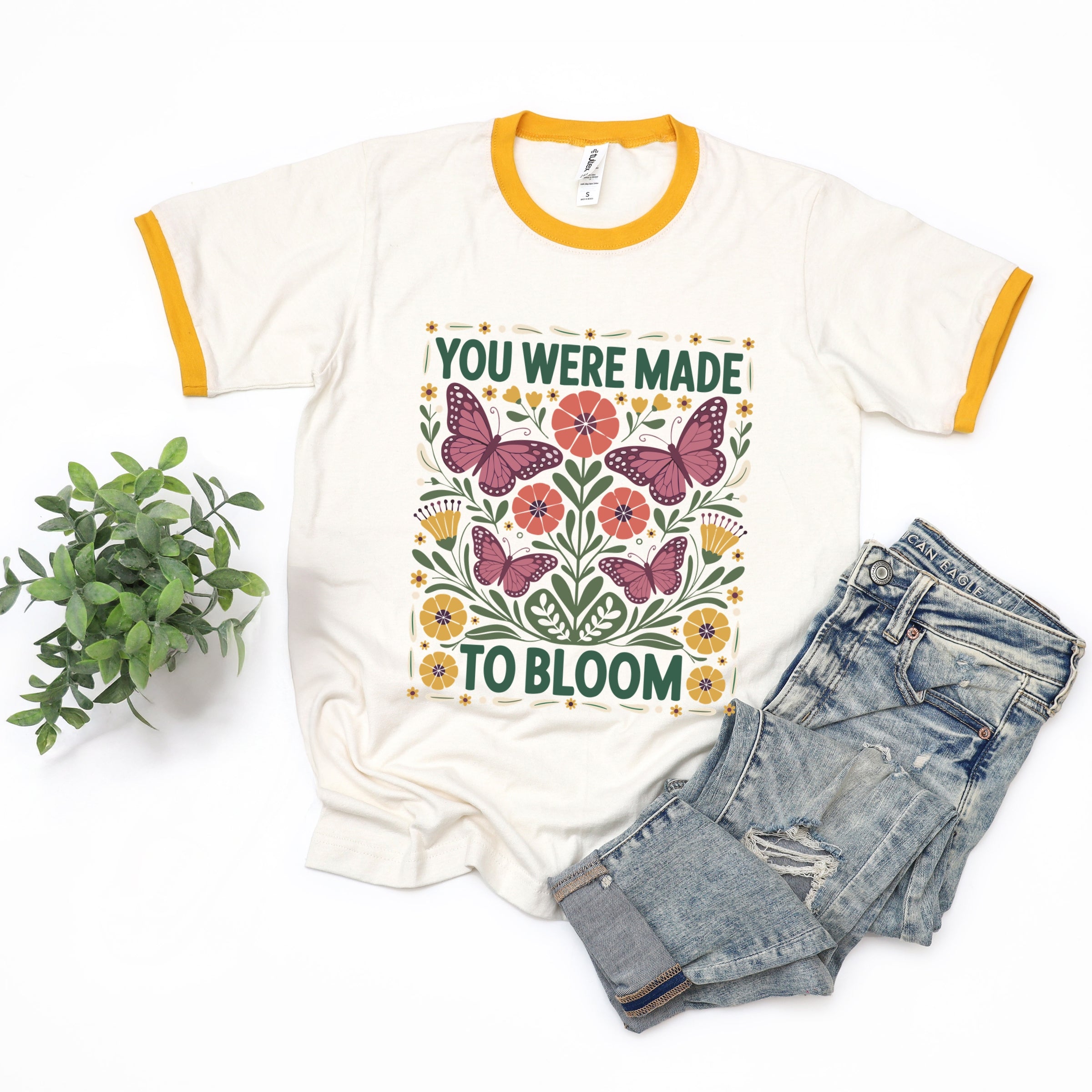 You Were Made To Bloom - Ringer Tee