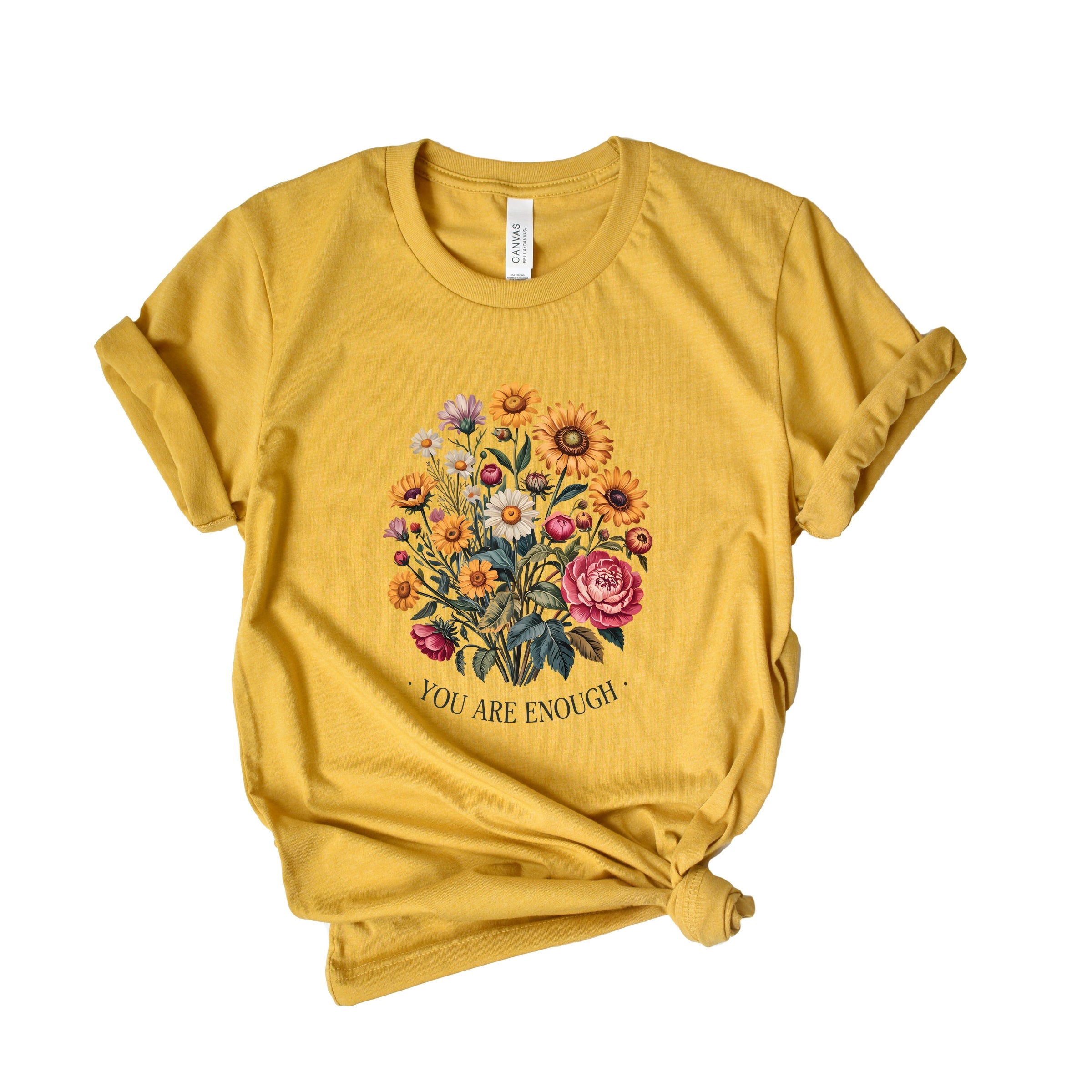 You Are Enough Bouquet - Short Sleeve Tee