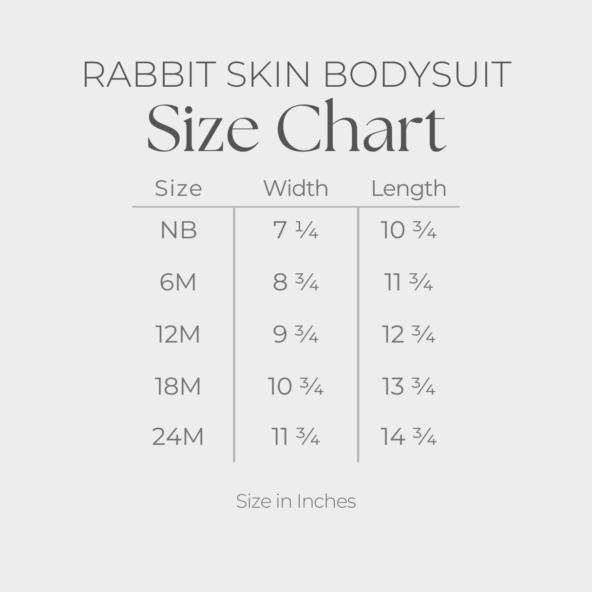 Infant Short Sleeve Graphic Bodysuit - size guide