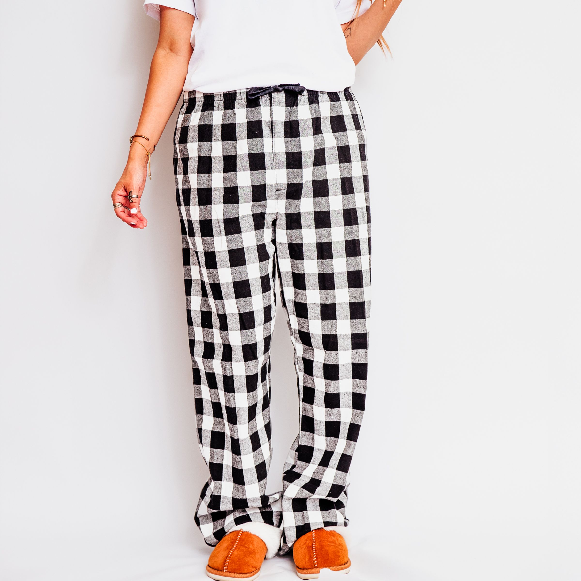 26778RED_F-CPPSET White/Black and White Plaid