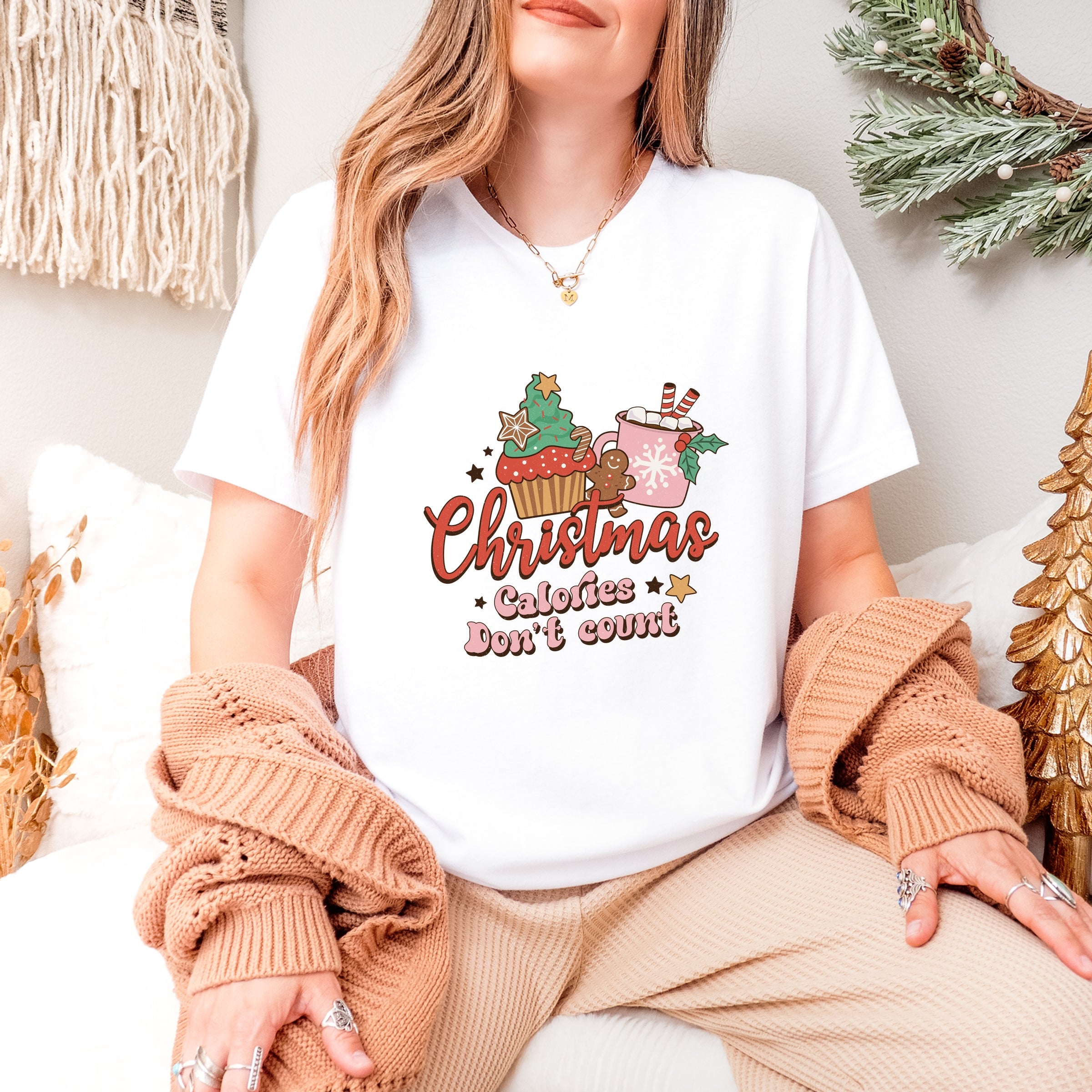 Christmas Calories Don't Count - Women's Short Sleeve Graphic T-Shirt