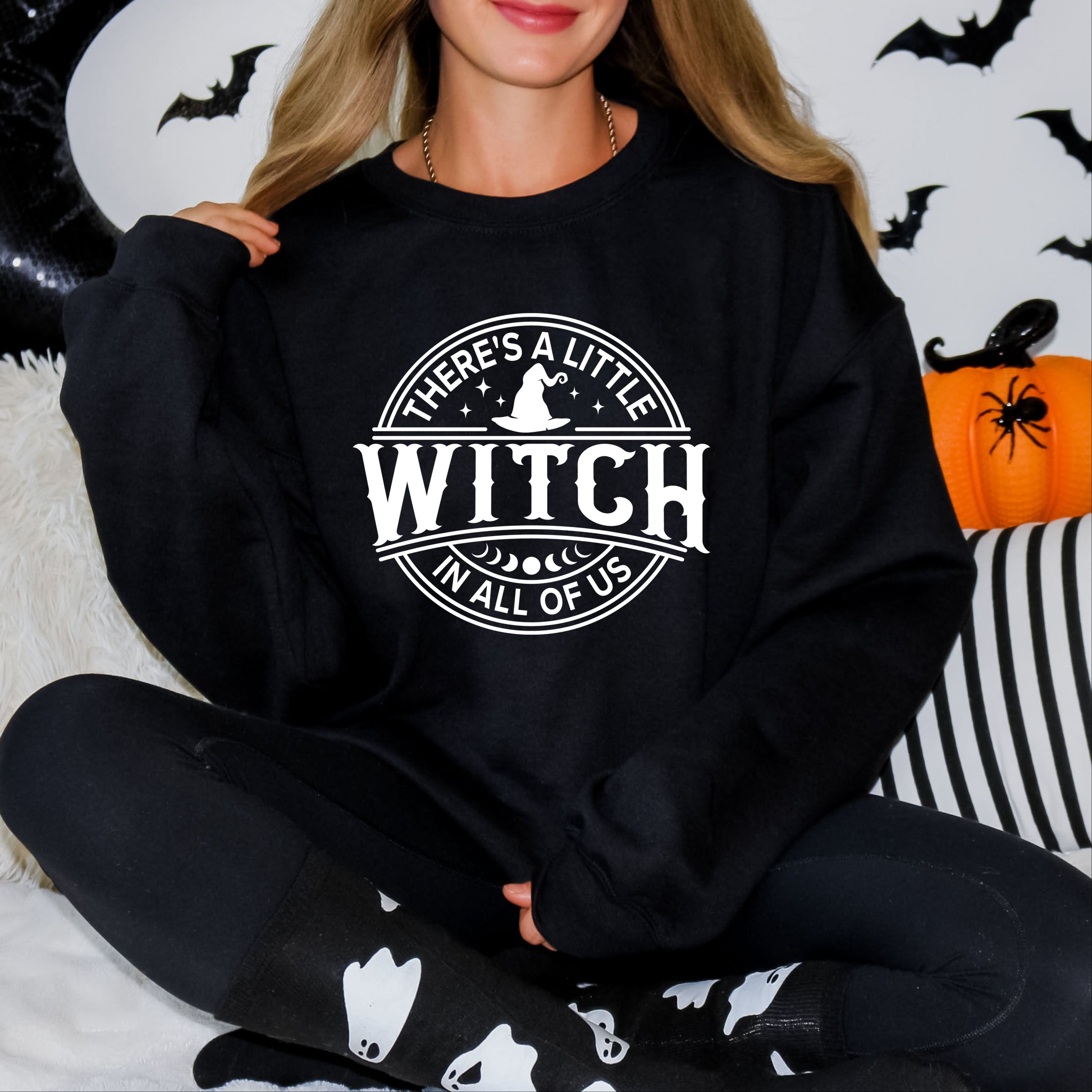 A Little Witch In All Of Us -  Womens Graphic Sweatshirt