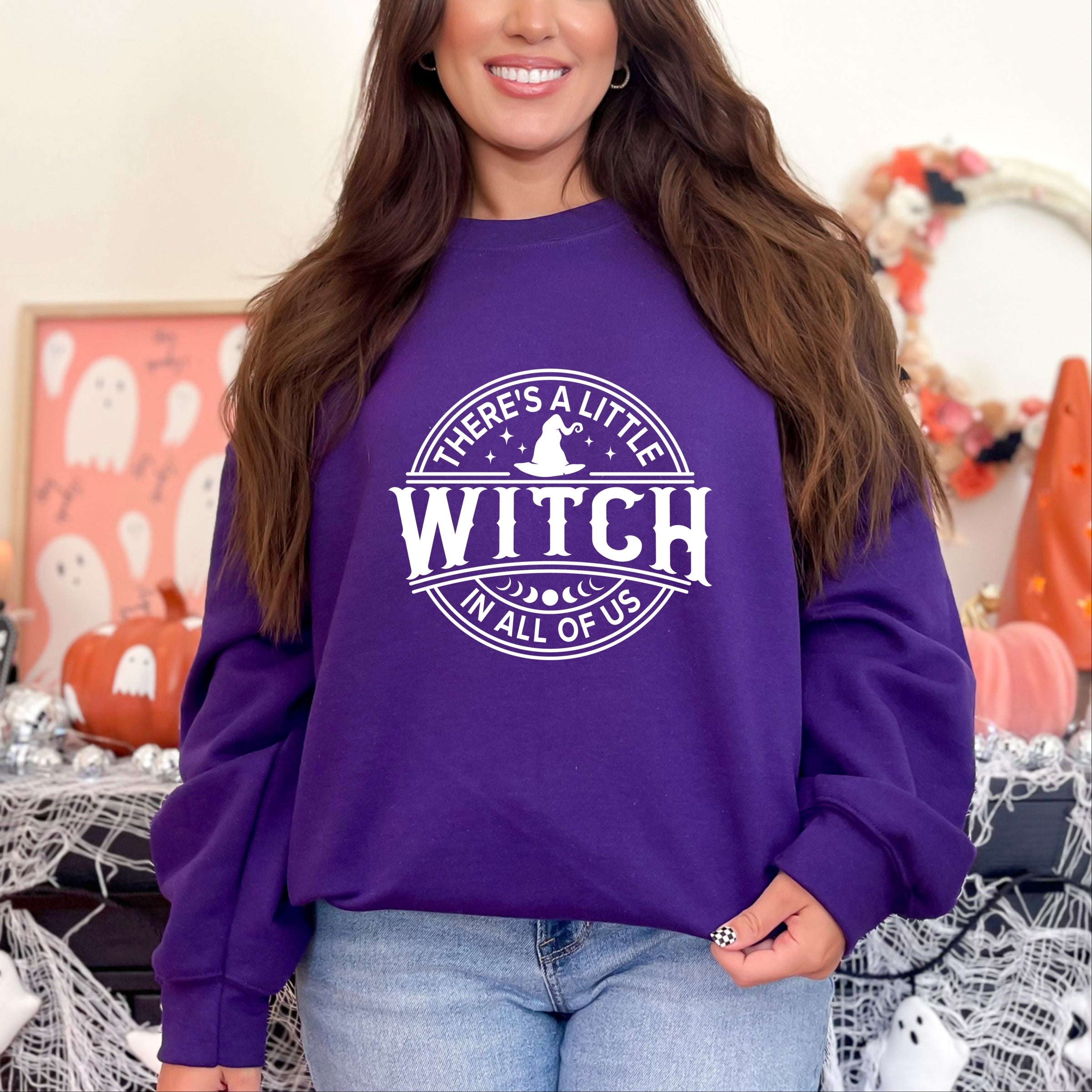 A Little Witch In All Of Us -  Womens Graphic Sweatshirt