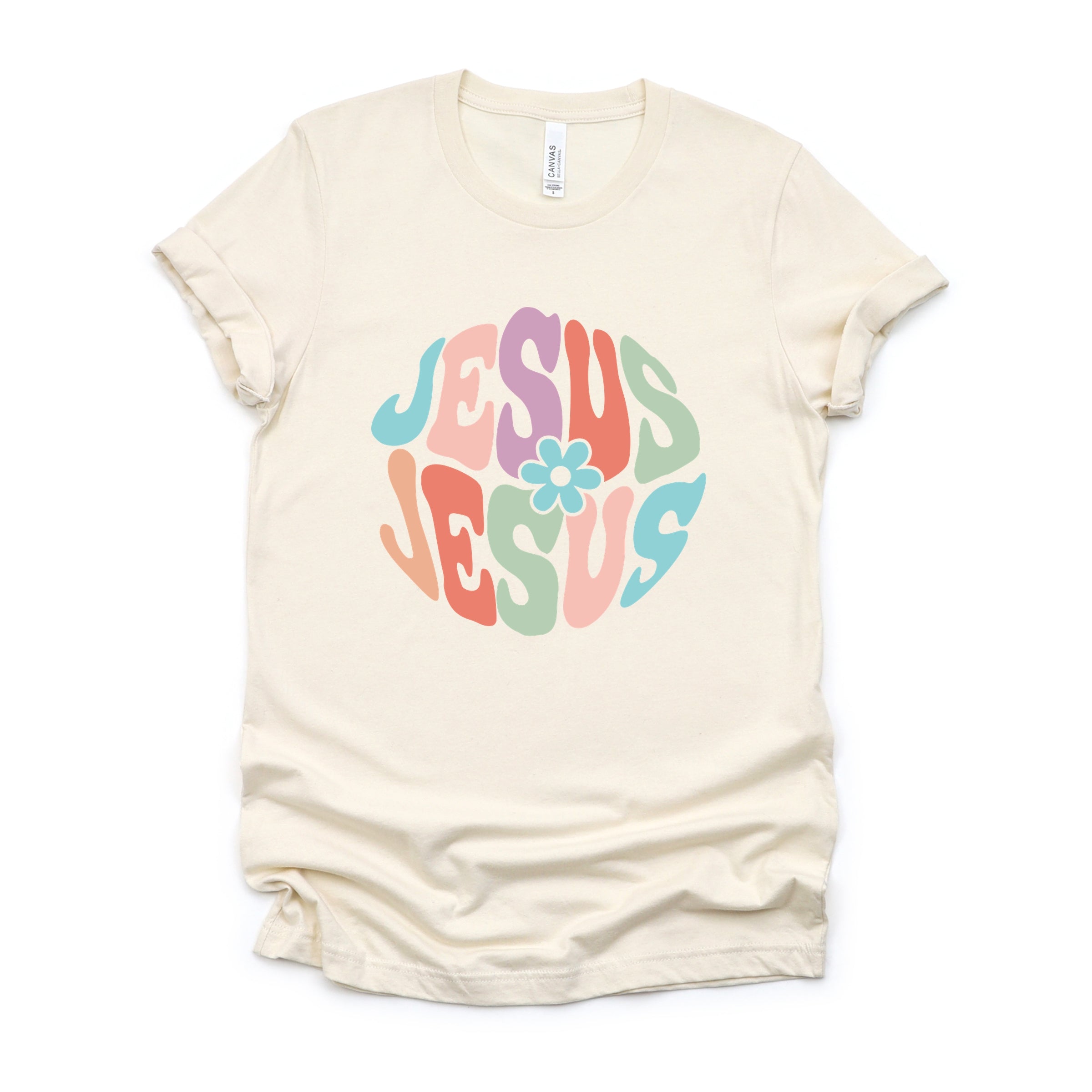 Jesus Flowers - Women's Short Sleeve Graphic T-Shirt