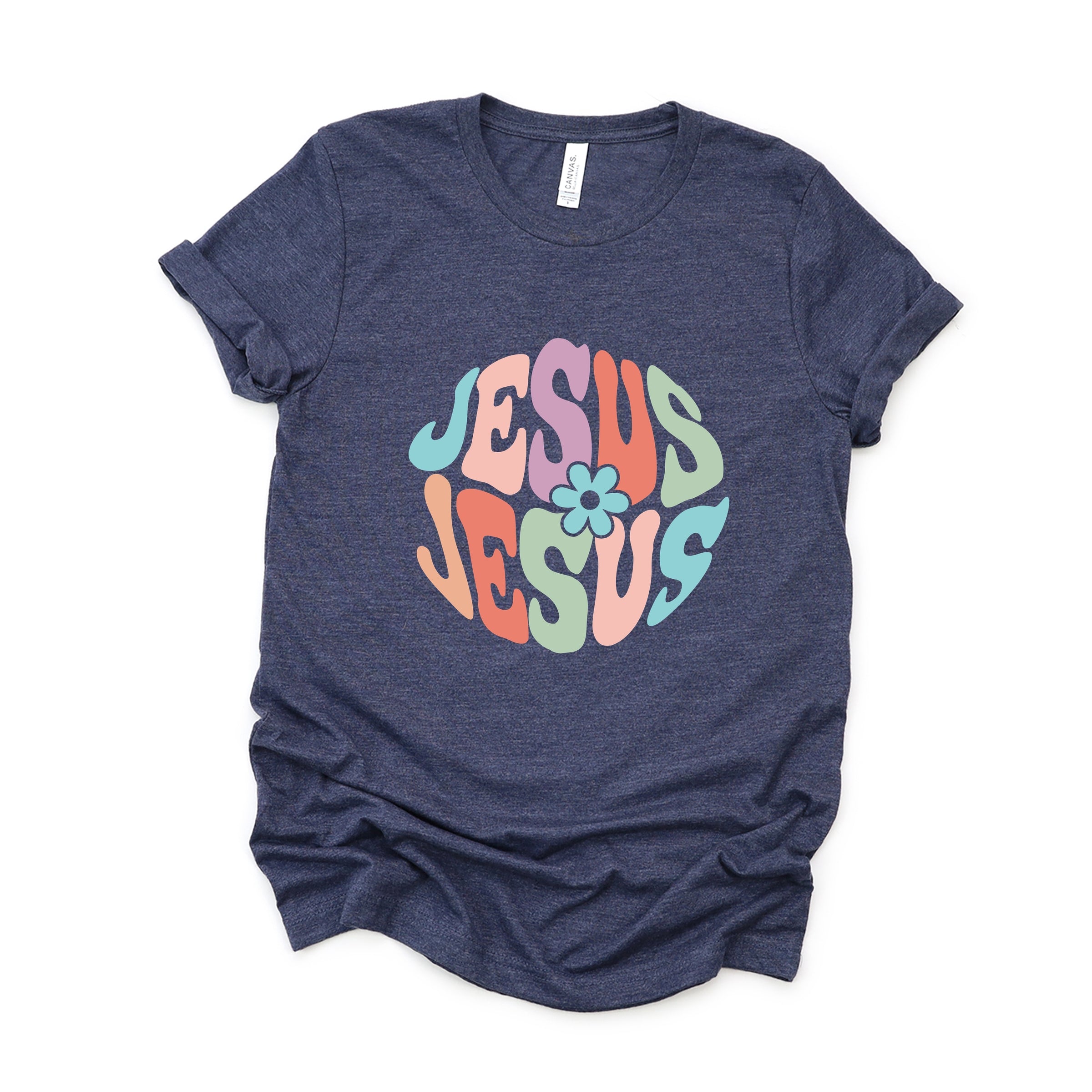 Jesus Flowers - Women's Short Sleeve Graphic T-Shirt