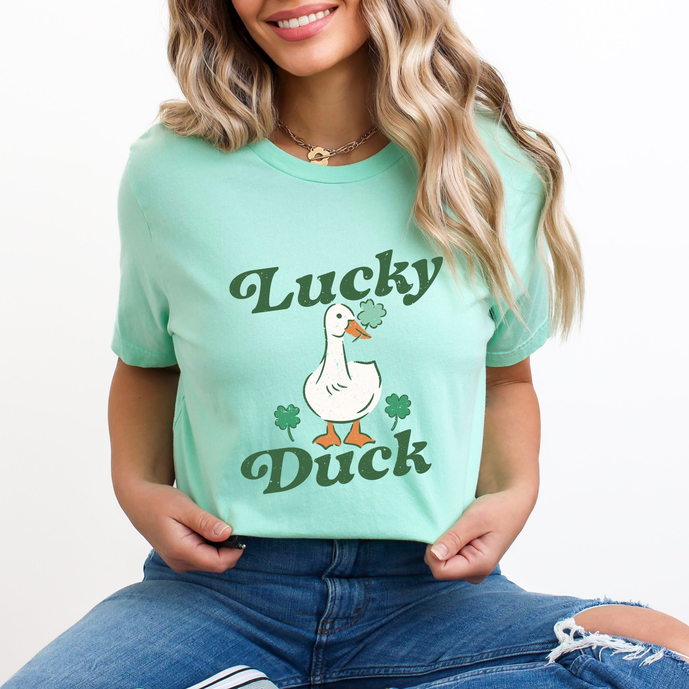 Lucky Duck - Women's Short Sleeve Graphic T-Shirt