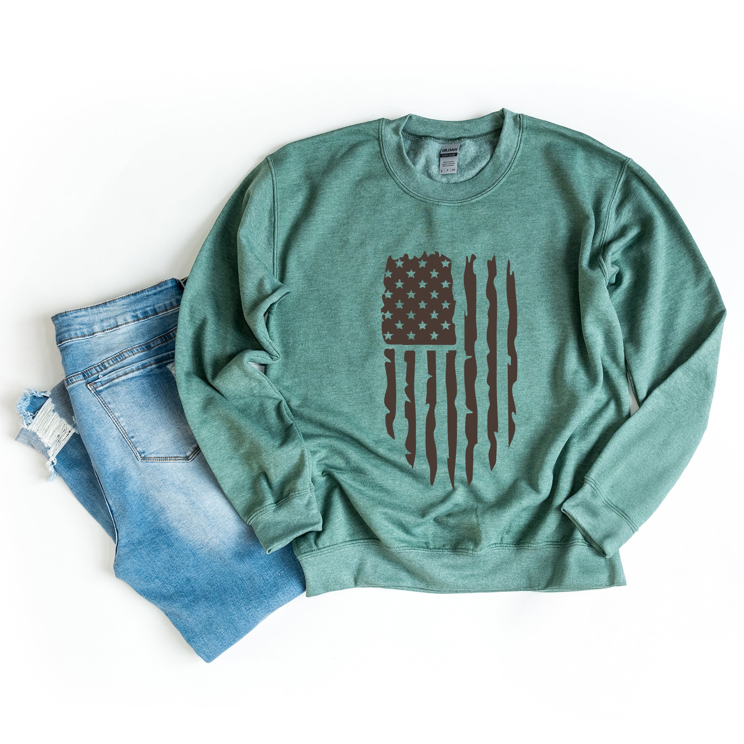 19952BRO_F-SWT Heather Green