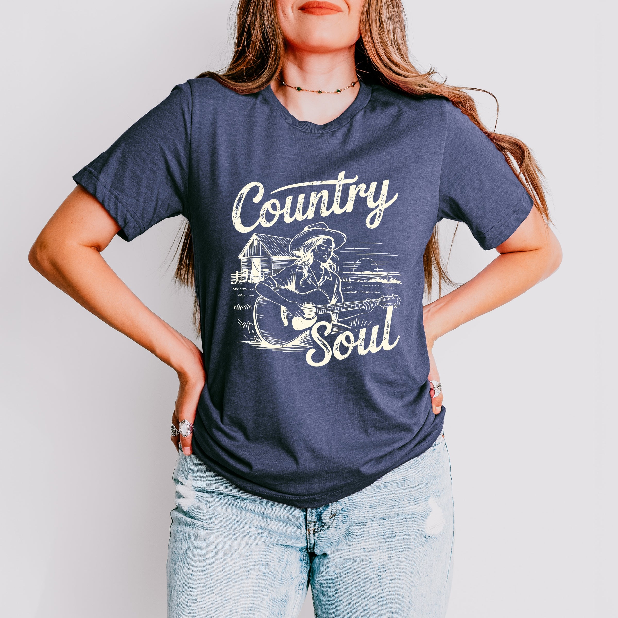 19956CRE_F-C Heather Navy