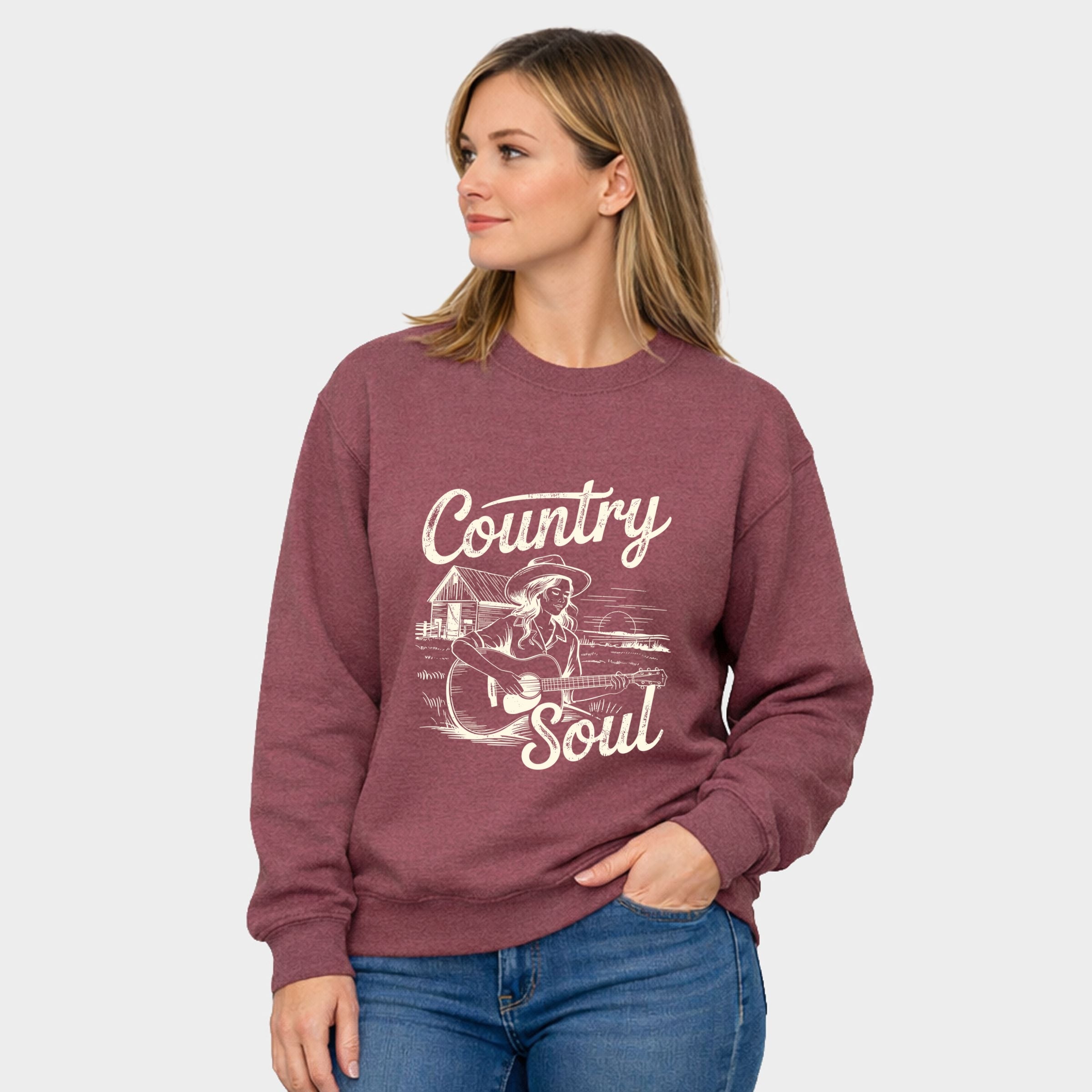 19956CRE_F-SWT Heather Maroon