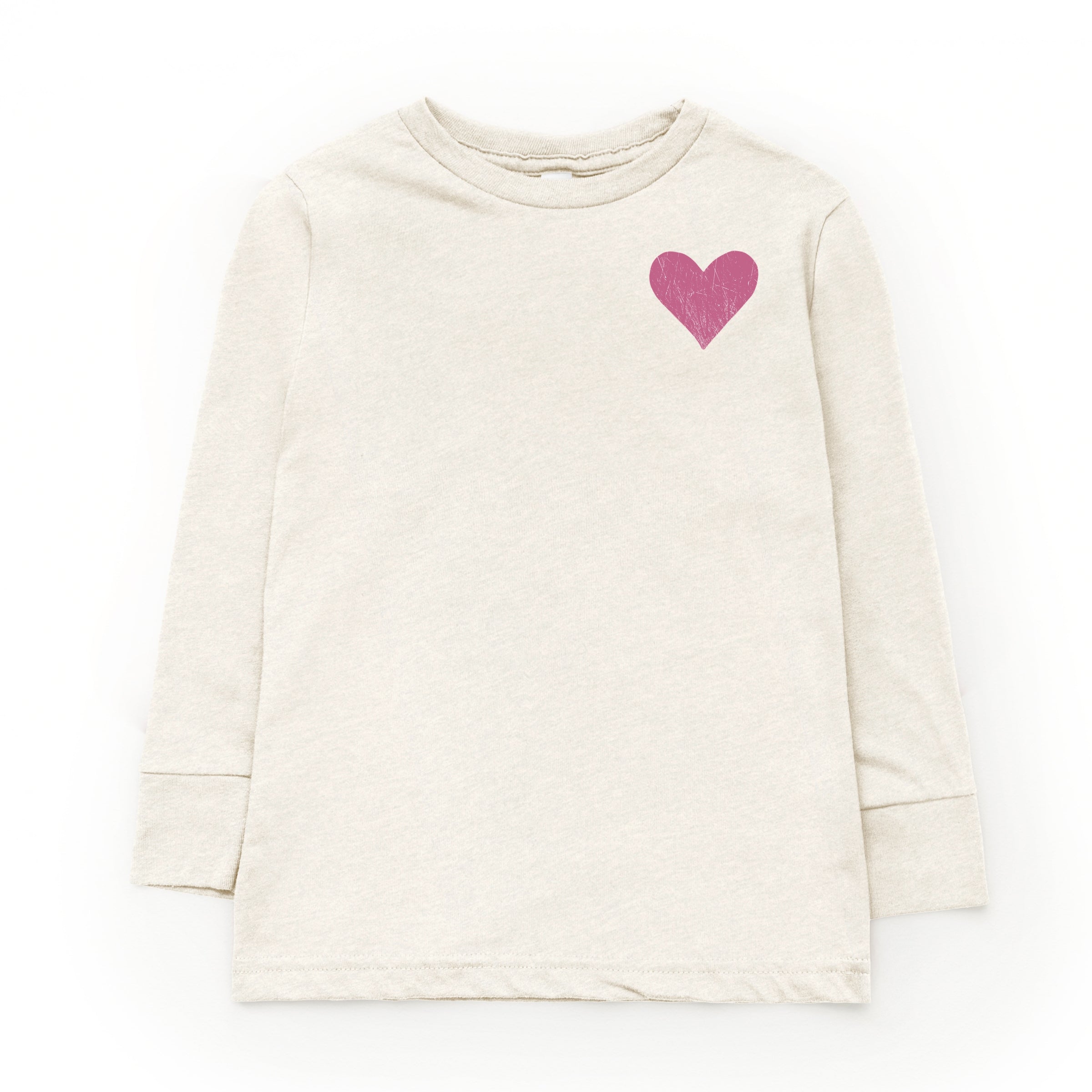 February Fourteenth Front And Back - Youth Long Sleeve Graphic T-Shirt
