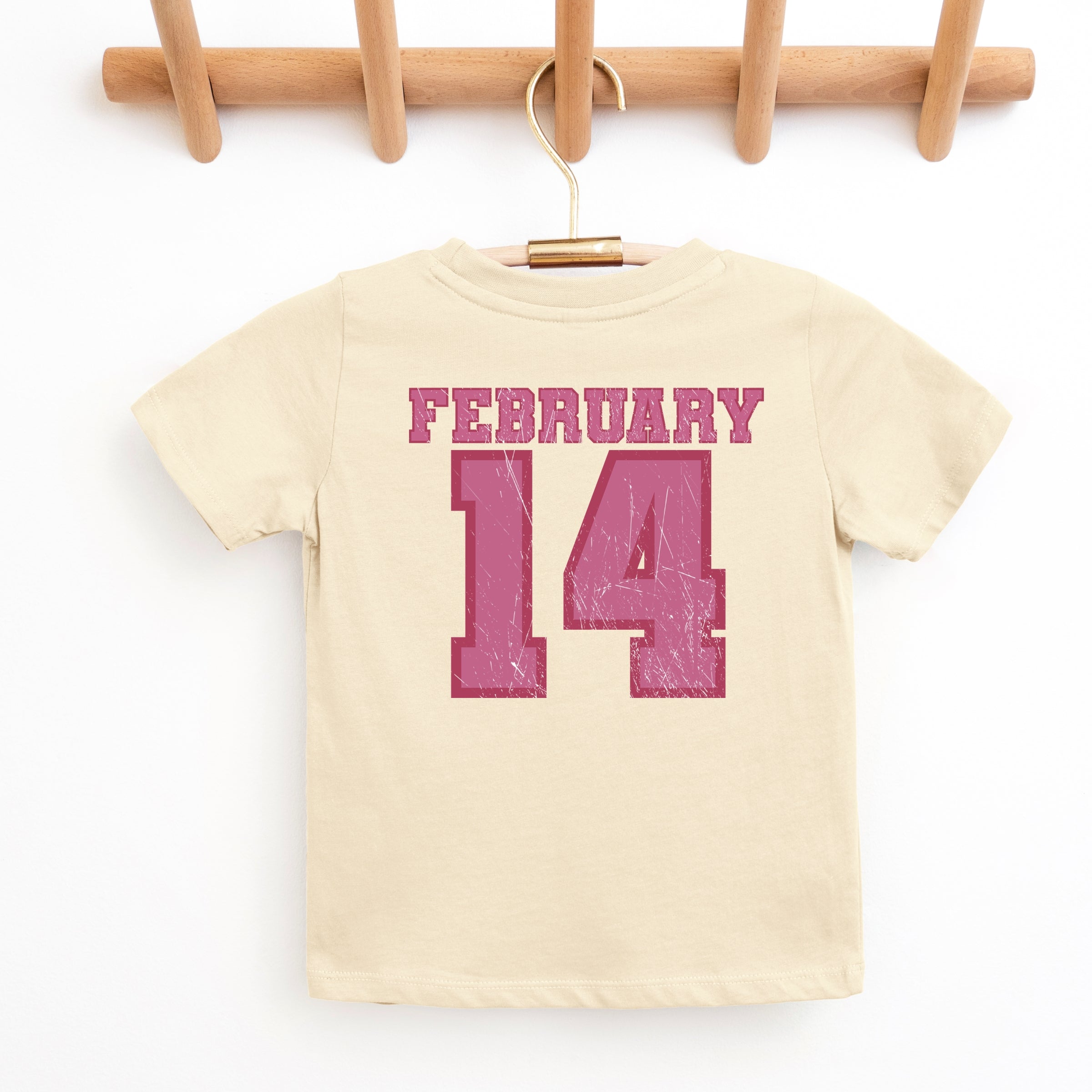 February Fourteenth Front And Back - Youth Short Sleeve Graphic T-Shirt