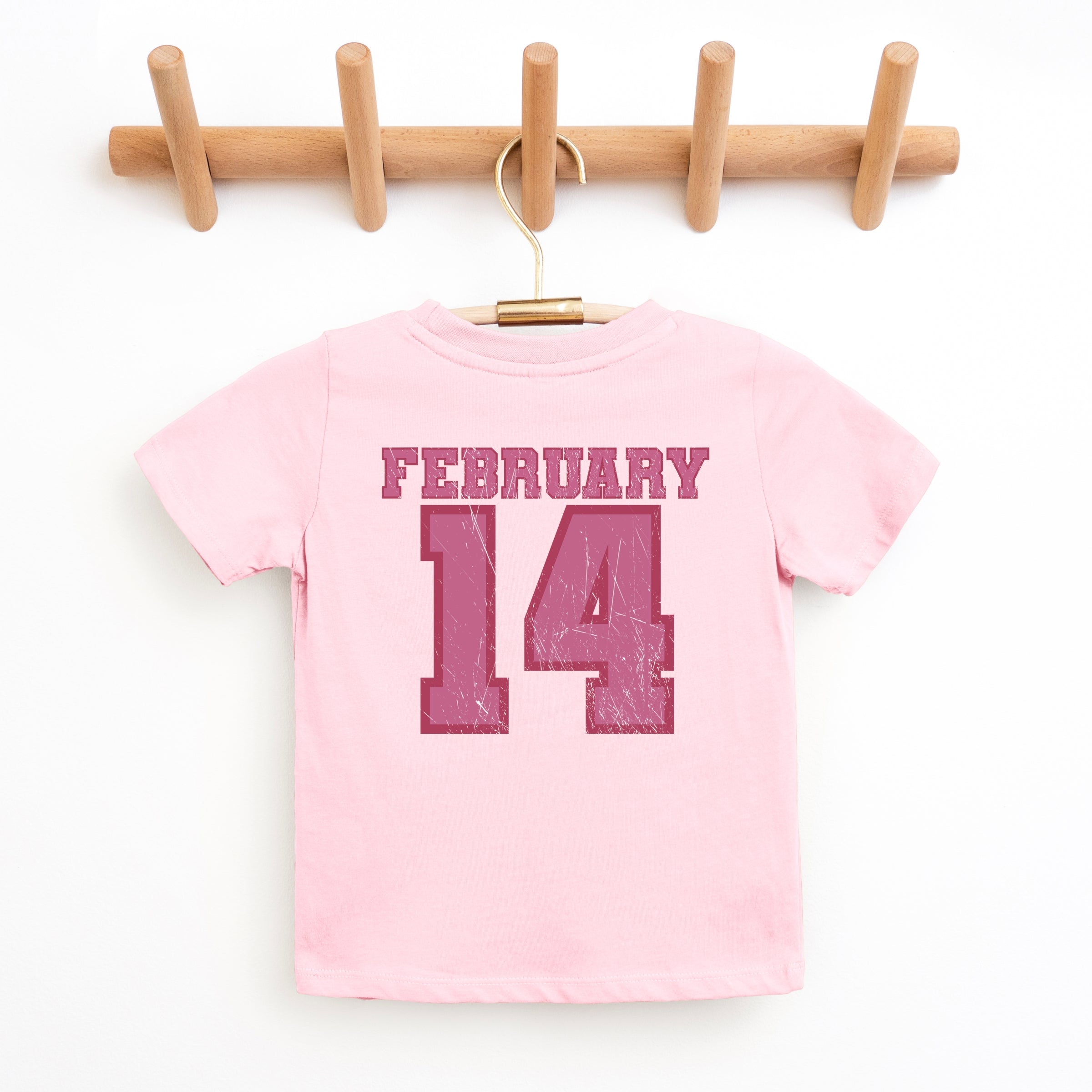 February Fourteenth Front And Back - Youth Short Sleeve Graphic T-Shirt