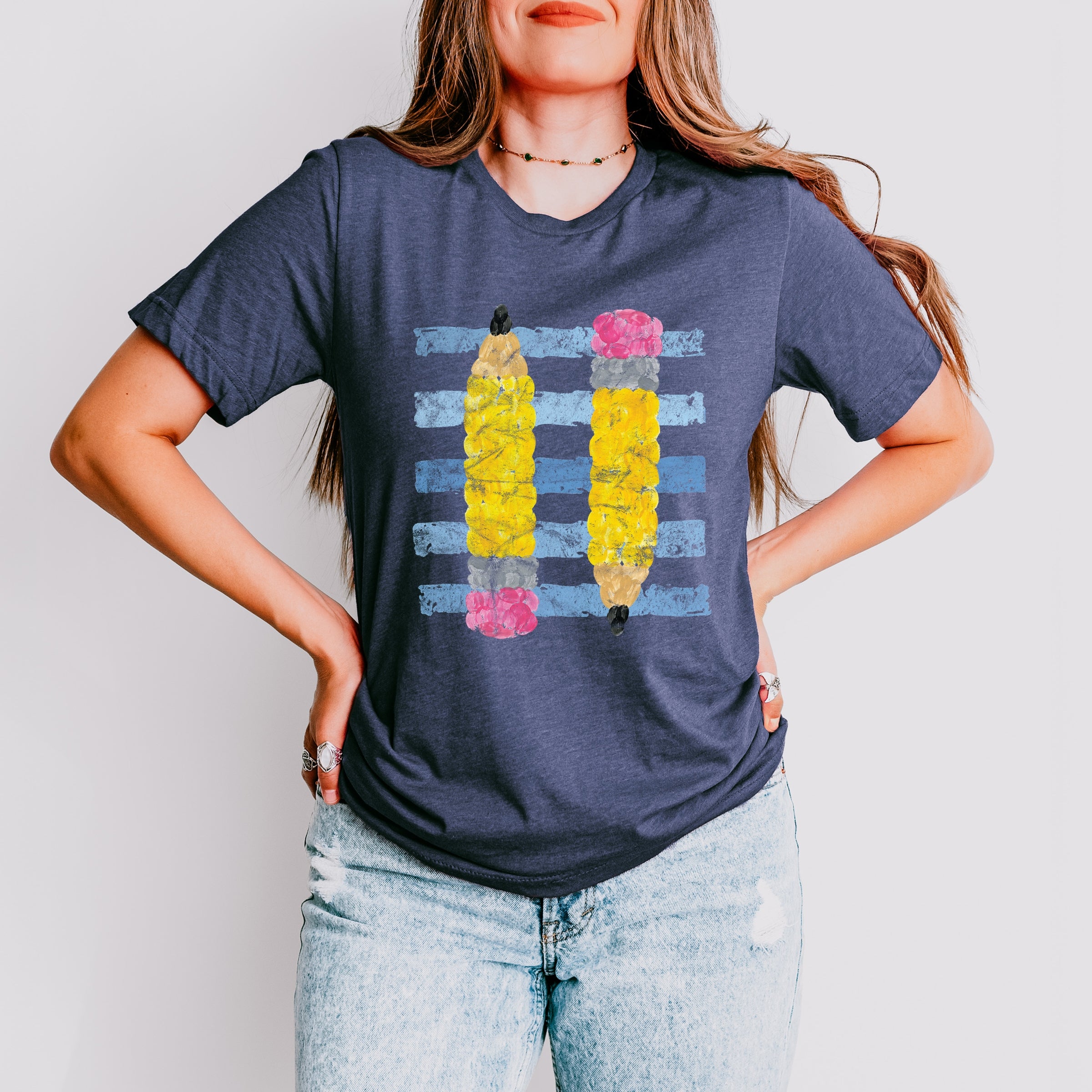  11423M_F-C Heather Navy
