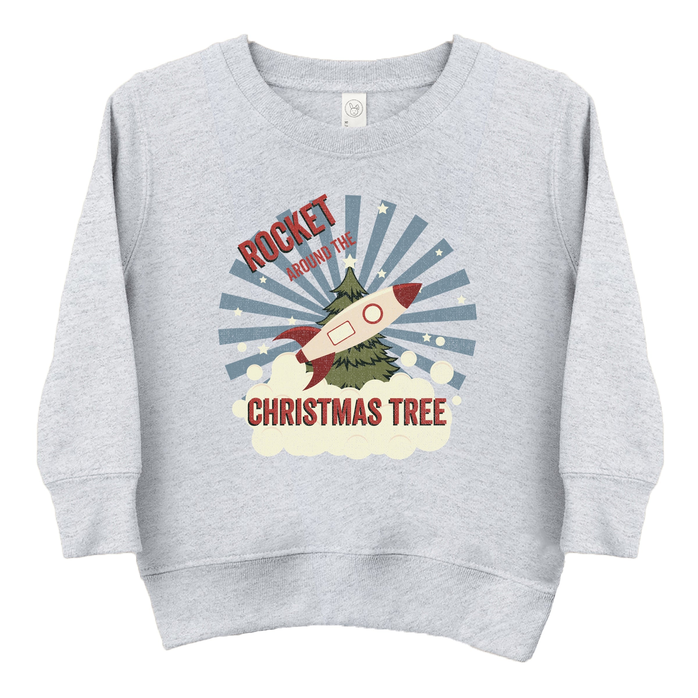 Rocket Around The Christmas Tree - Toddler Graphic Sweatshirt